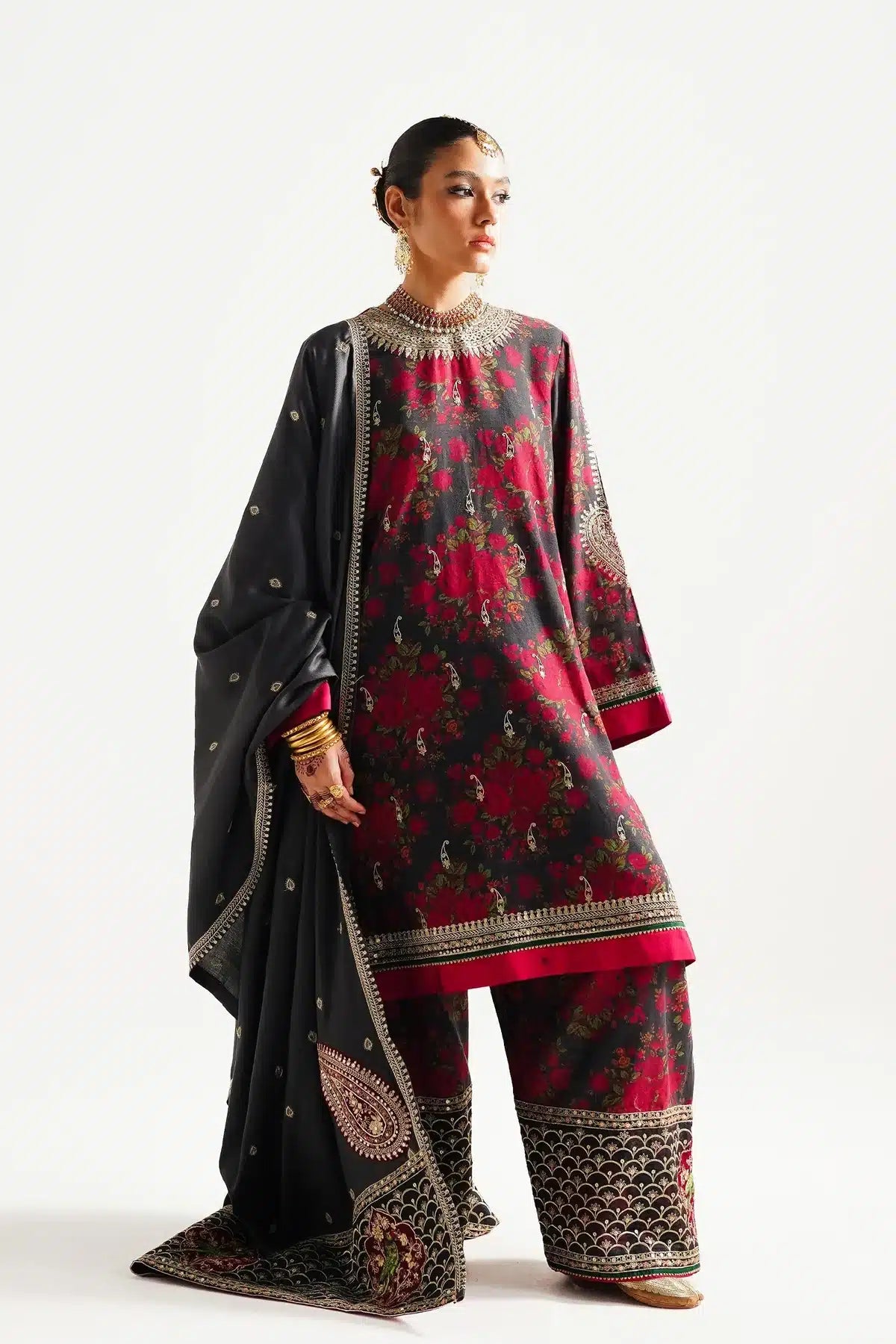 Zara ShahJahan | Winter Shawl 23 | WS23-D3 - House Of Anaya