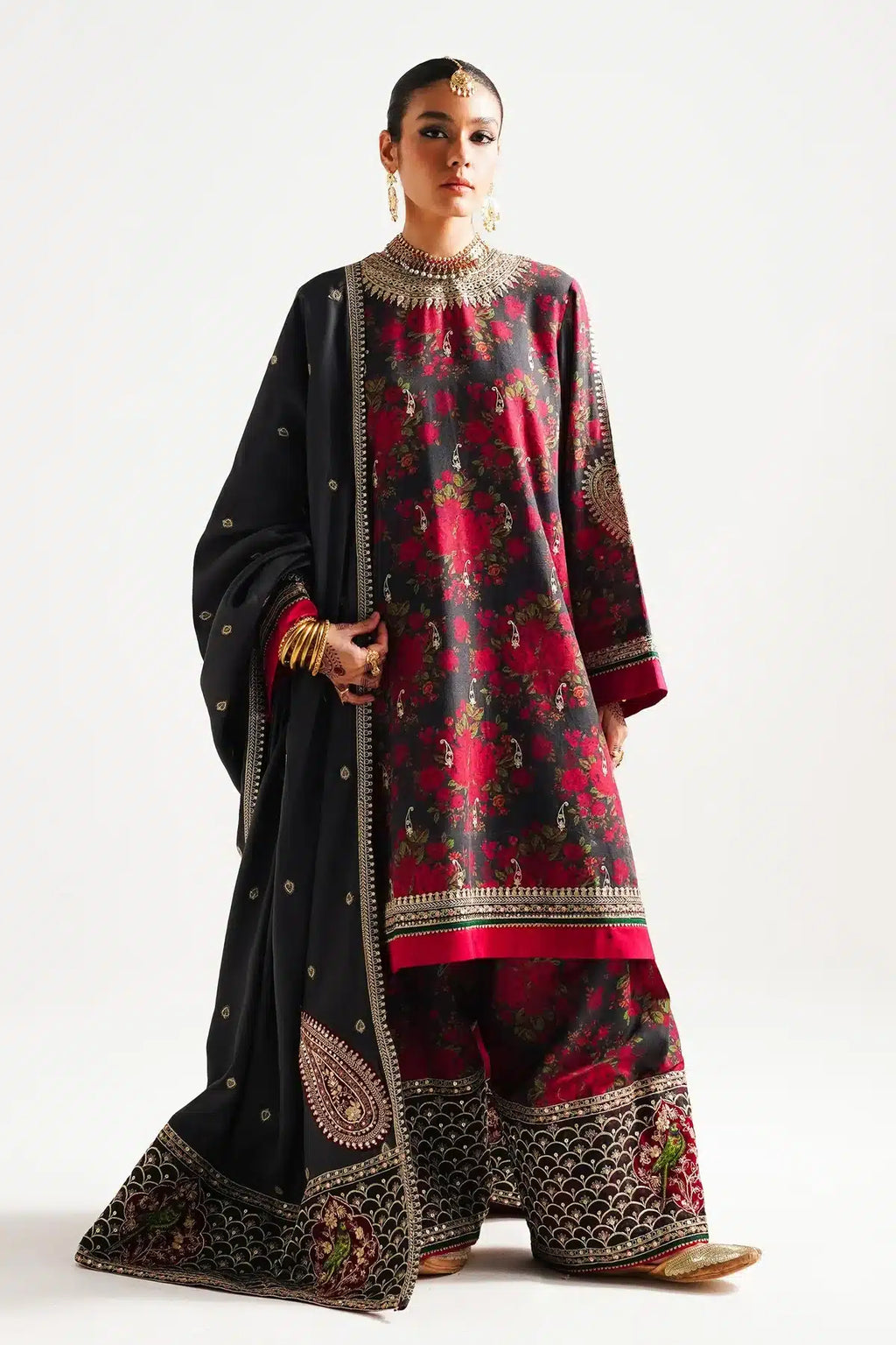 Zara ShahJahan | Winter Shawl 23 | WS23-D3 - House Of Anaya