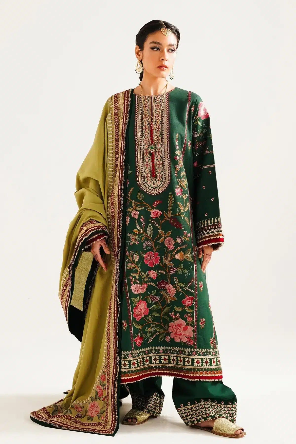 Zara ShahJahan | Winter Shawl 23 | WS23-D7 - House Of Anaya