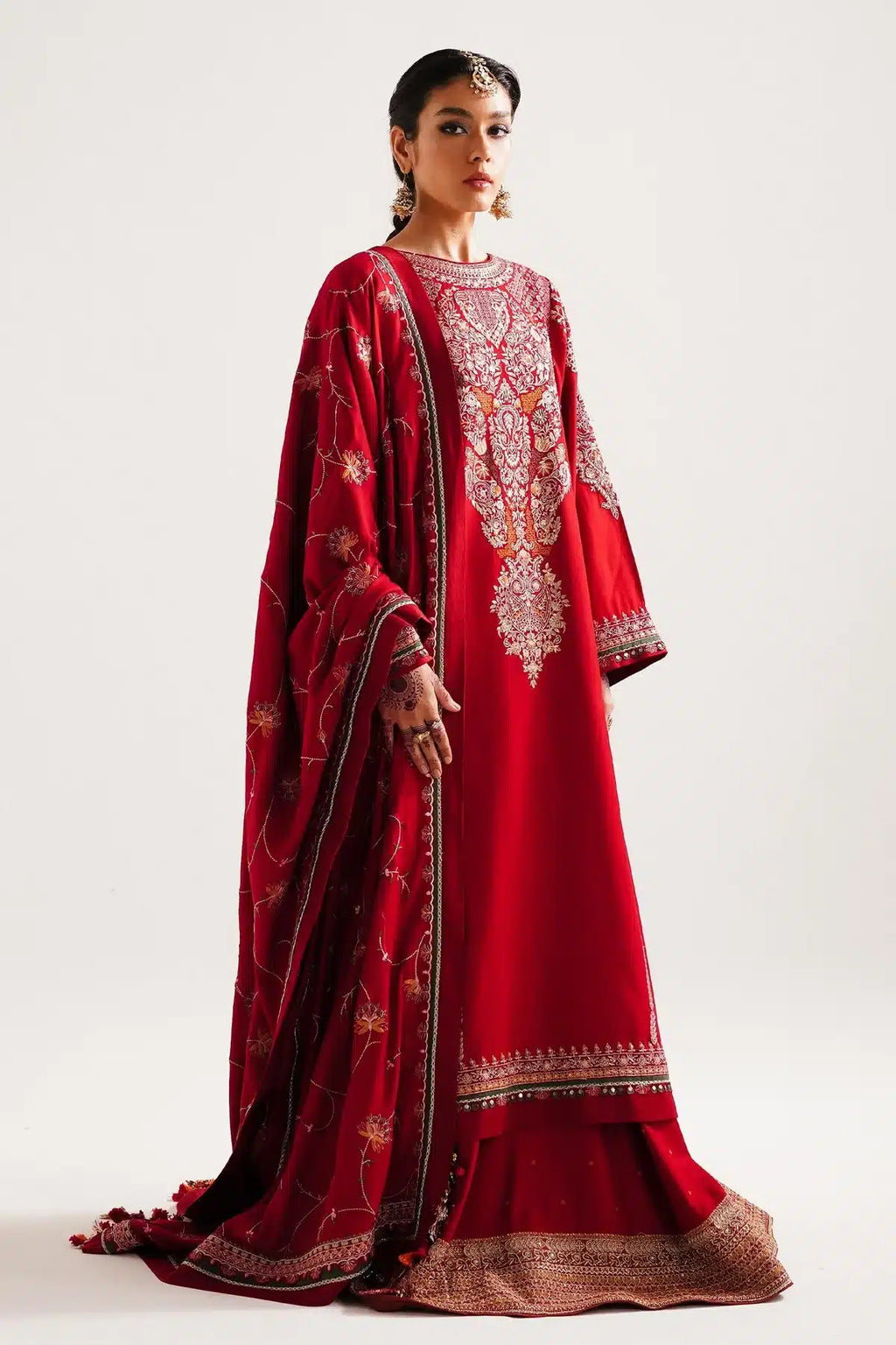 Zara ShahJahan | Winter Shawl 23 | WS23-D8 - House Of Anaya