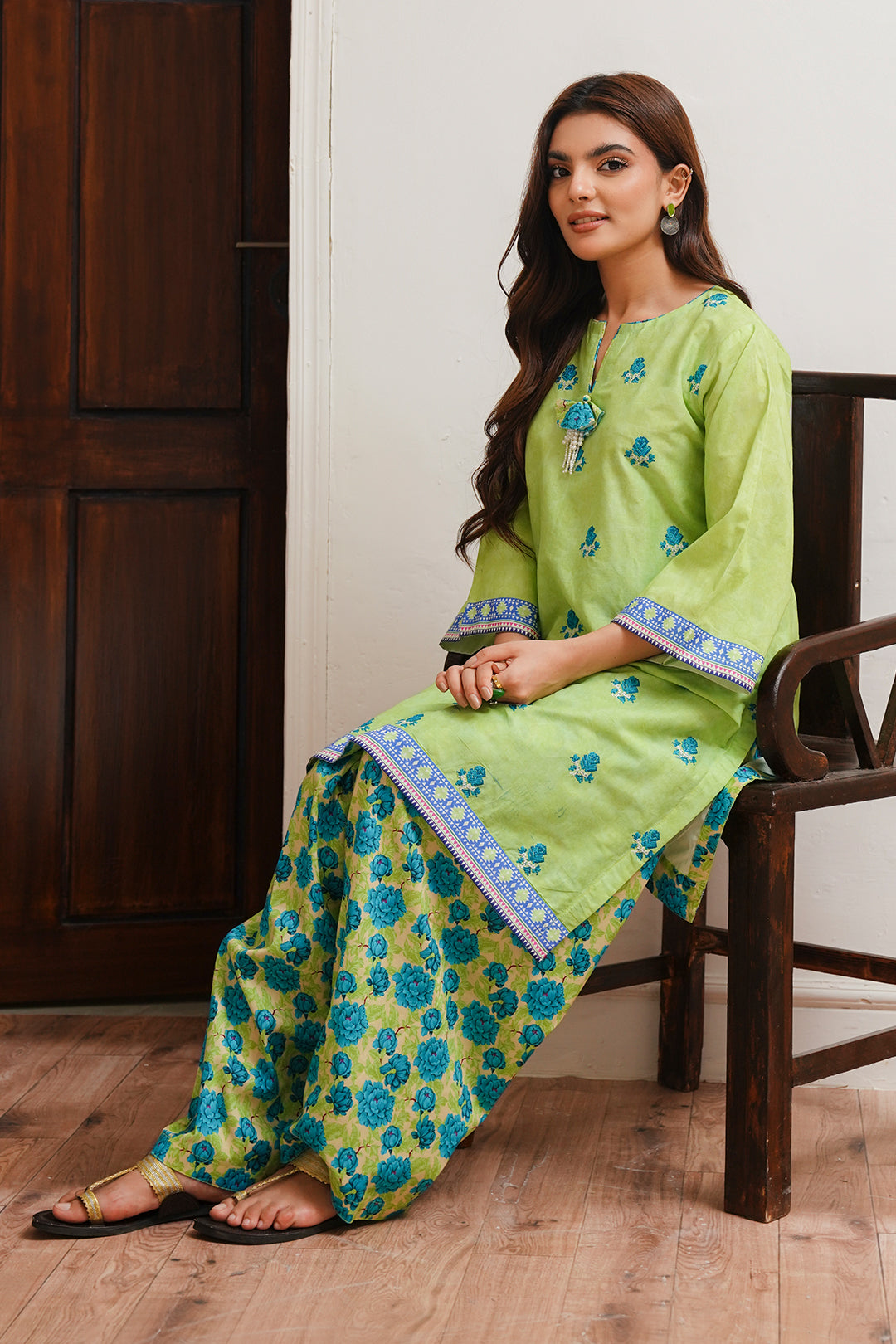 Zellbury | Unstitched 2 Piece Cambric | Embroidered Shirt Shalwar - 0023 - Libasekhas