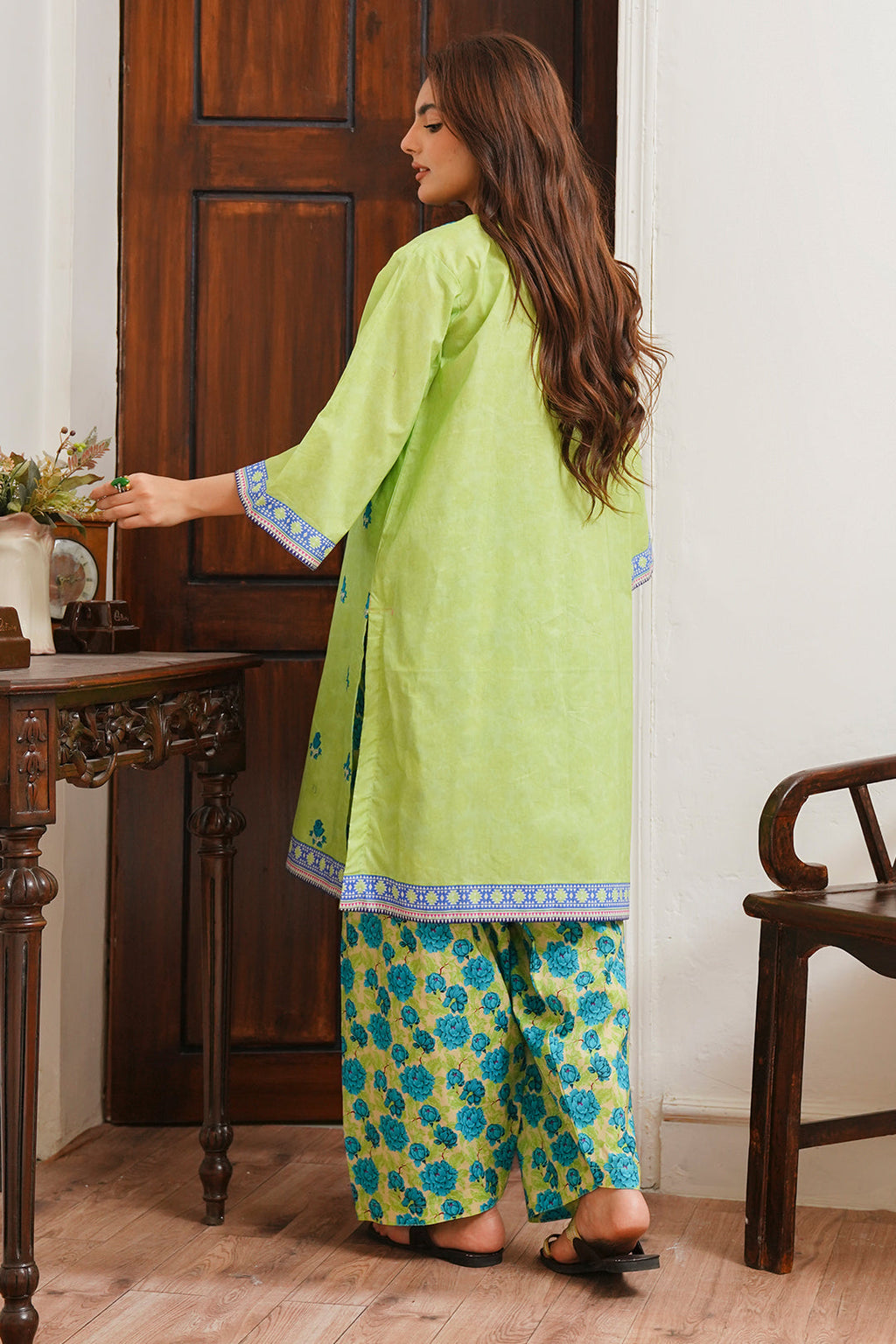 Zellbury | Unstitched 2 Piece Cambric | Embroidered Shirt Shalwar - 0023 - Libasekhas