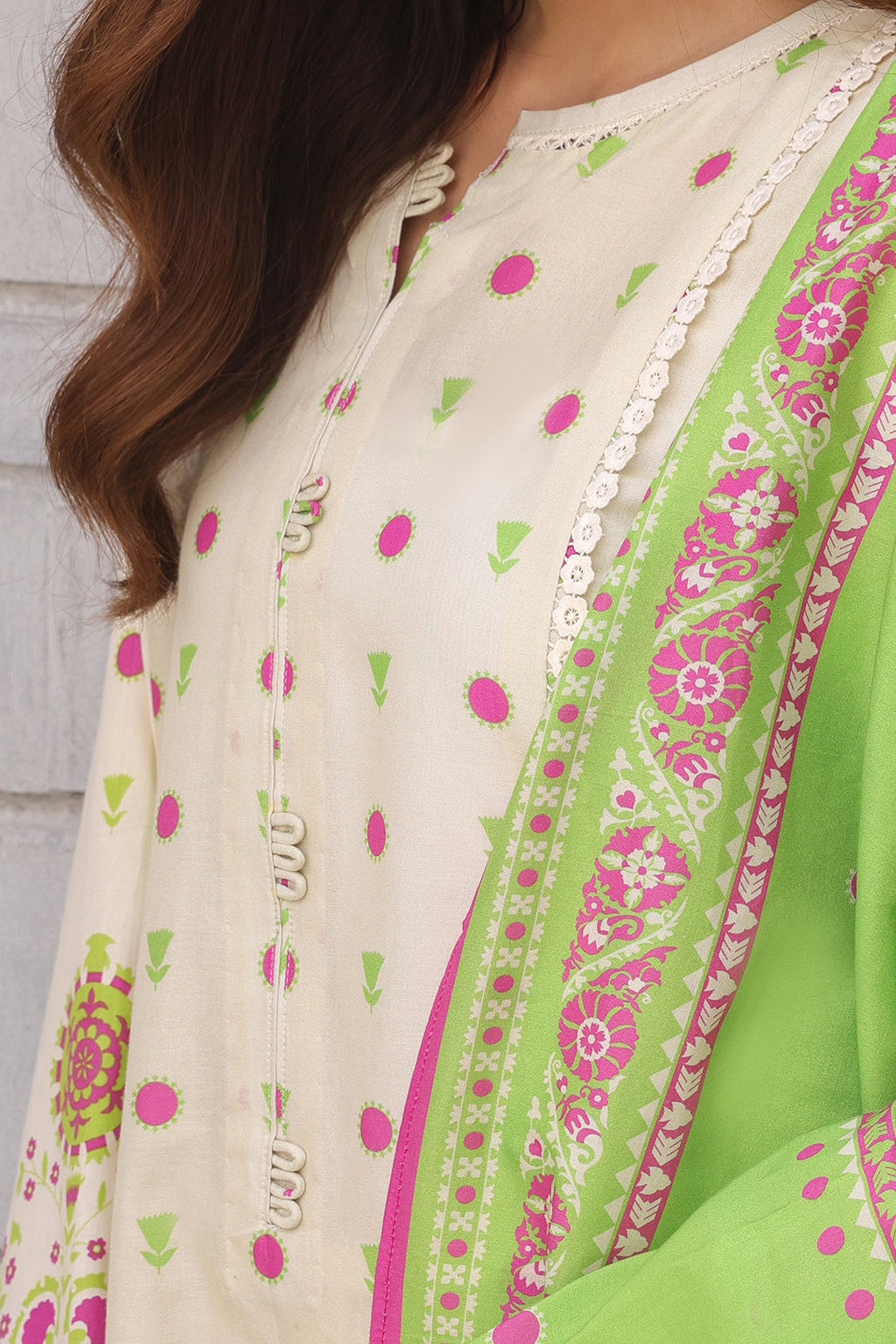 Zellbury | Unstitched 2 Piece Cambric | Embroidered Shirt Dupatta - 0111 - Libasekhas