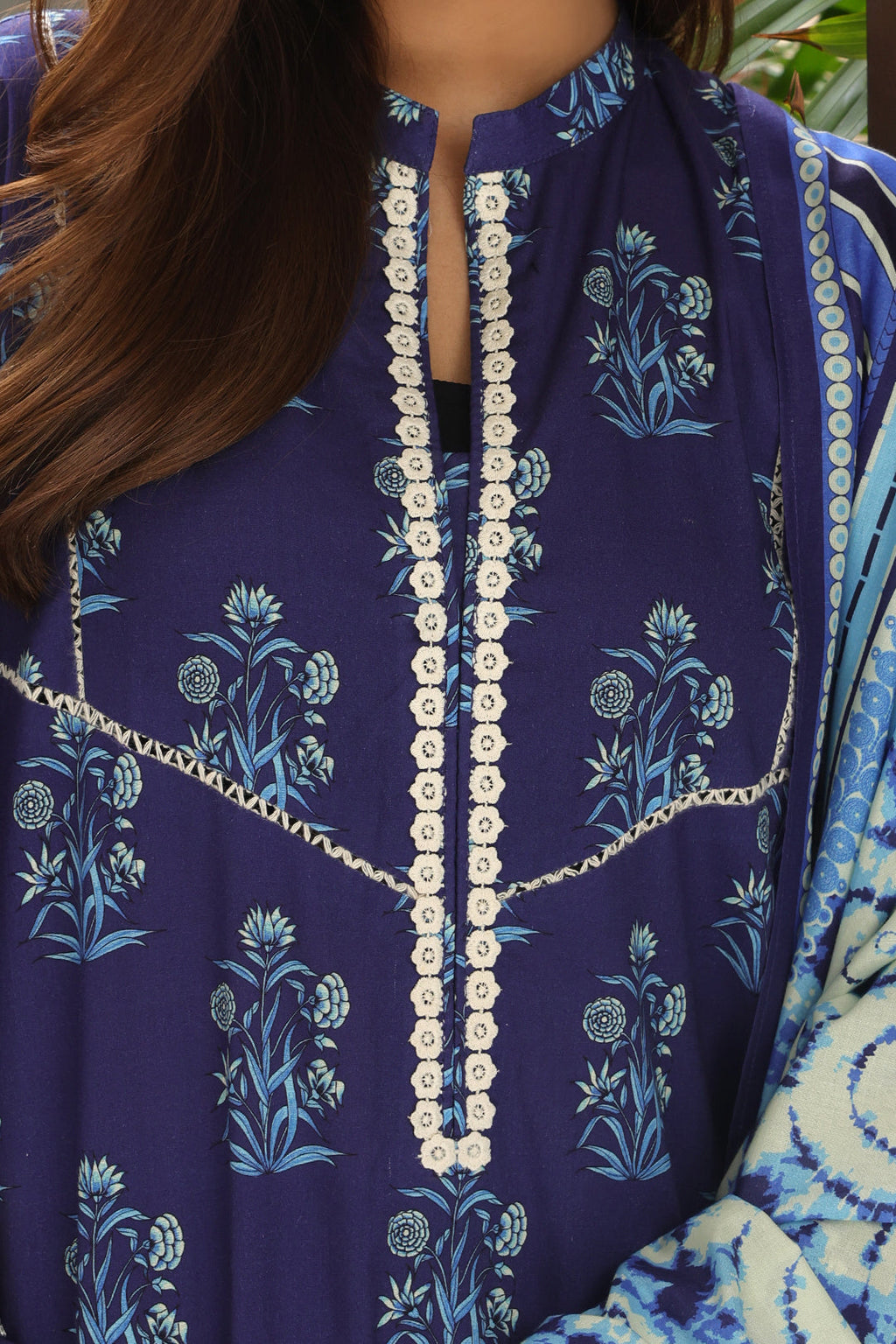 Zellbury | Unstitched 3 Piece Cambric | Embroidered Shirt Shalwar Dupatta - 0072 - Libasekhas