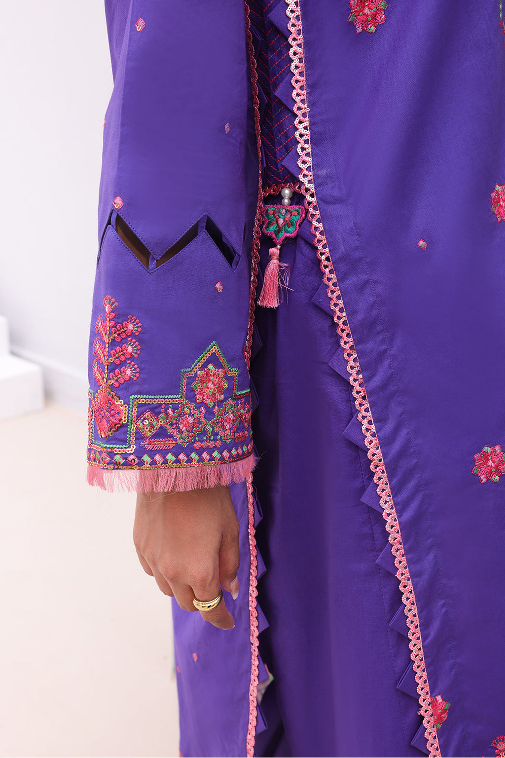 Zellbury | Unstitched 3 Piece Cambric | Embroidered Shirt Shalwar Dupatta - 0082 - Libasekhas