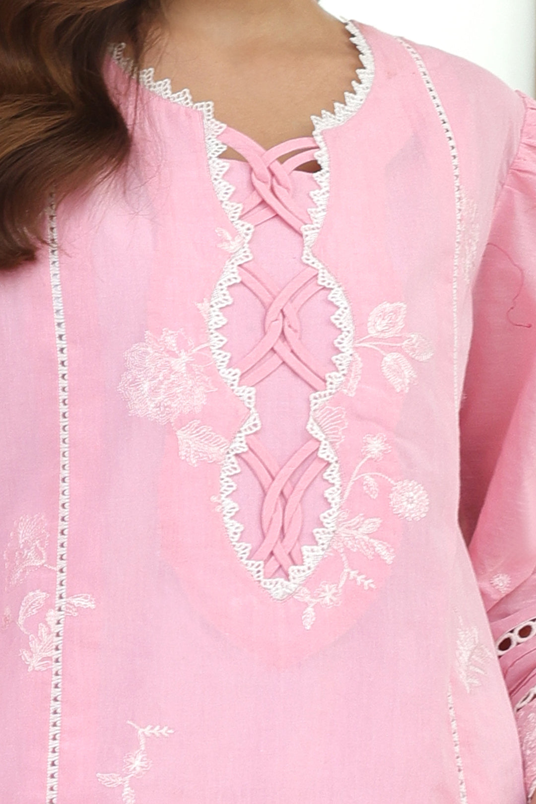 Zellbury | Unstitched 3 Piece Chambray | Embroidered Shirt Shalwar Dupatta - 0146 - Libasekhas