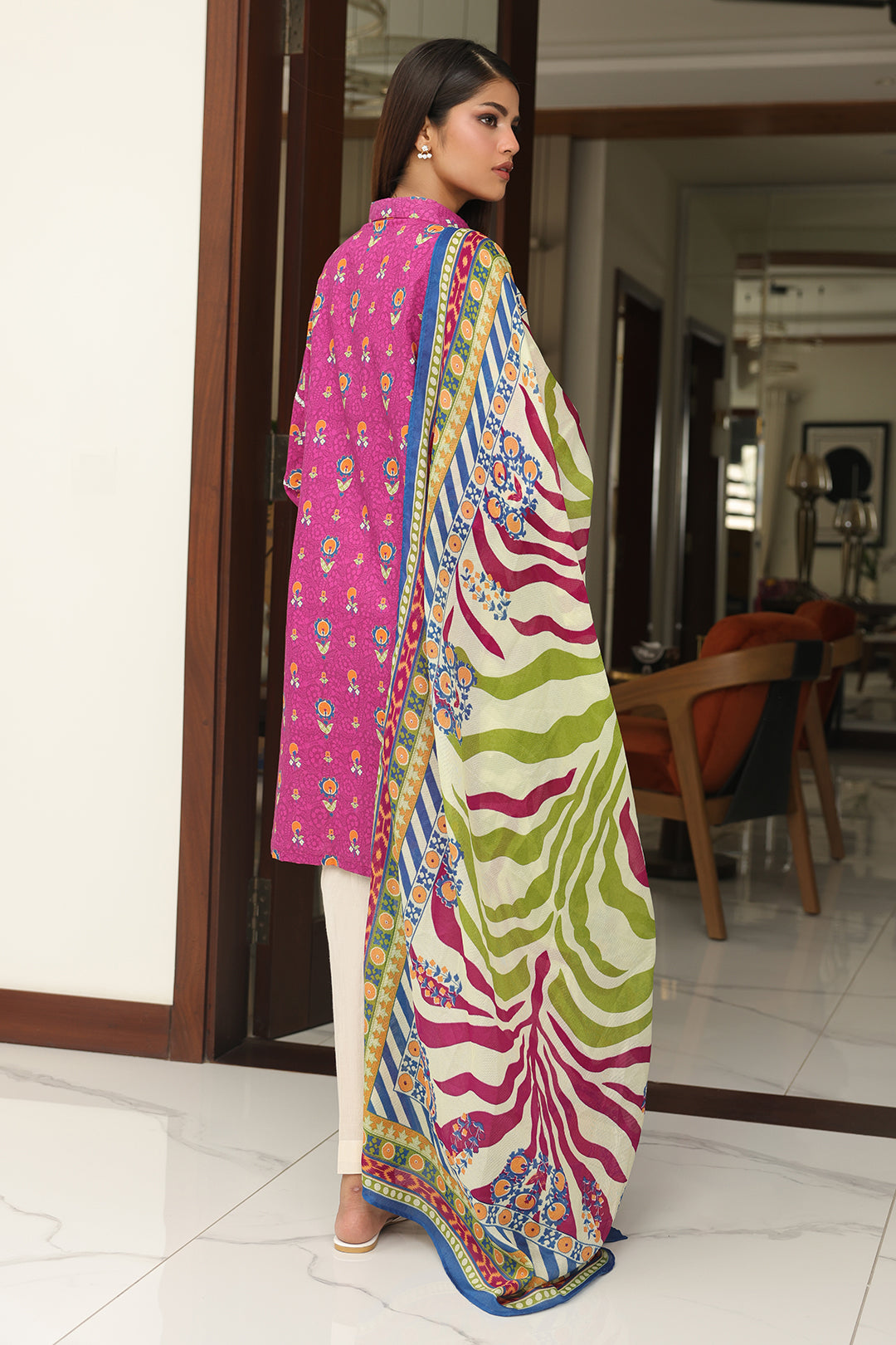 Zellbury | Unstitched 2 Piece Cambric | Shirt Dupatta - 0002 - Libasekhas