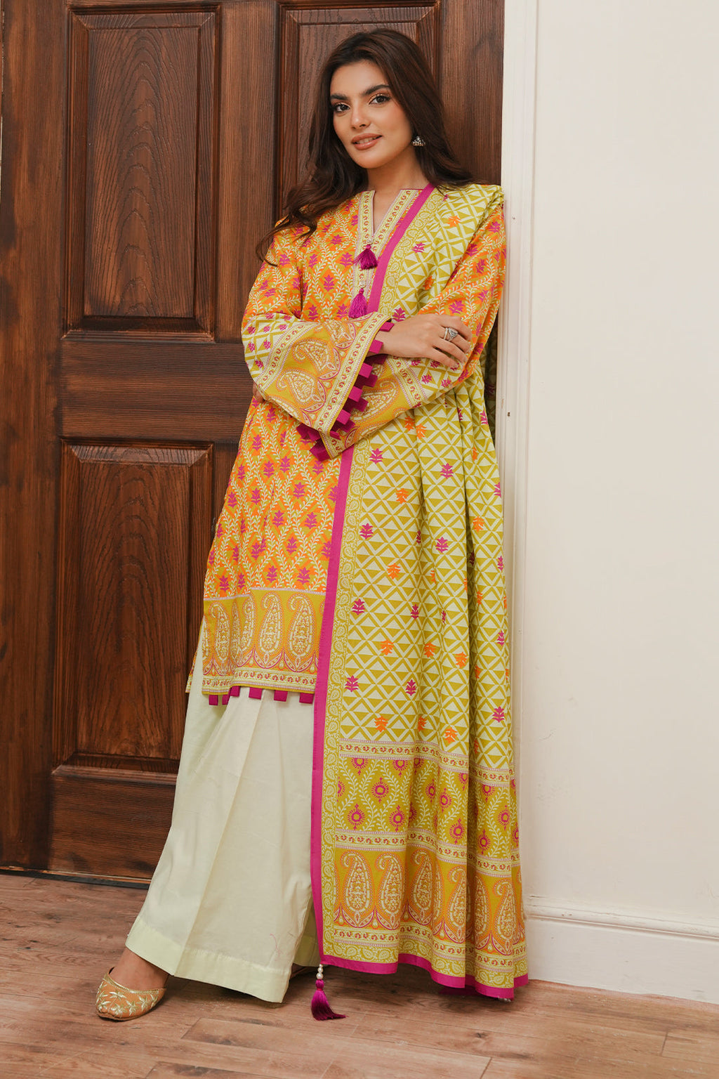 Zellbury | Unstitched 2 Piece Cambric | Shirt Dupatta - 0005 - Libasekhas