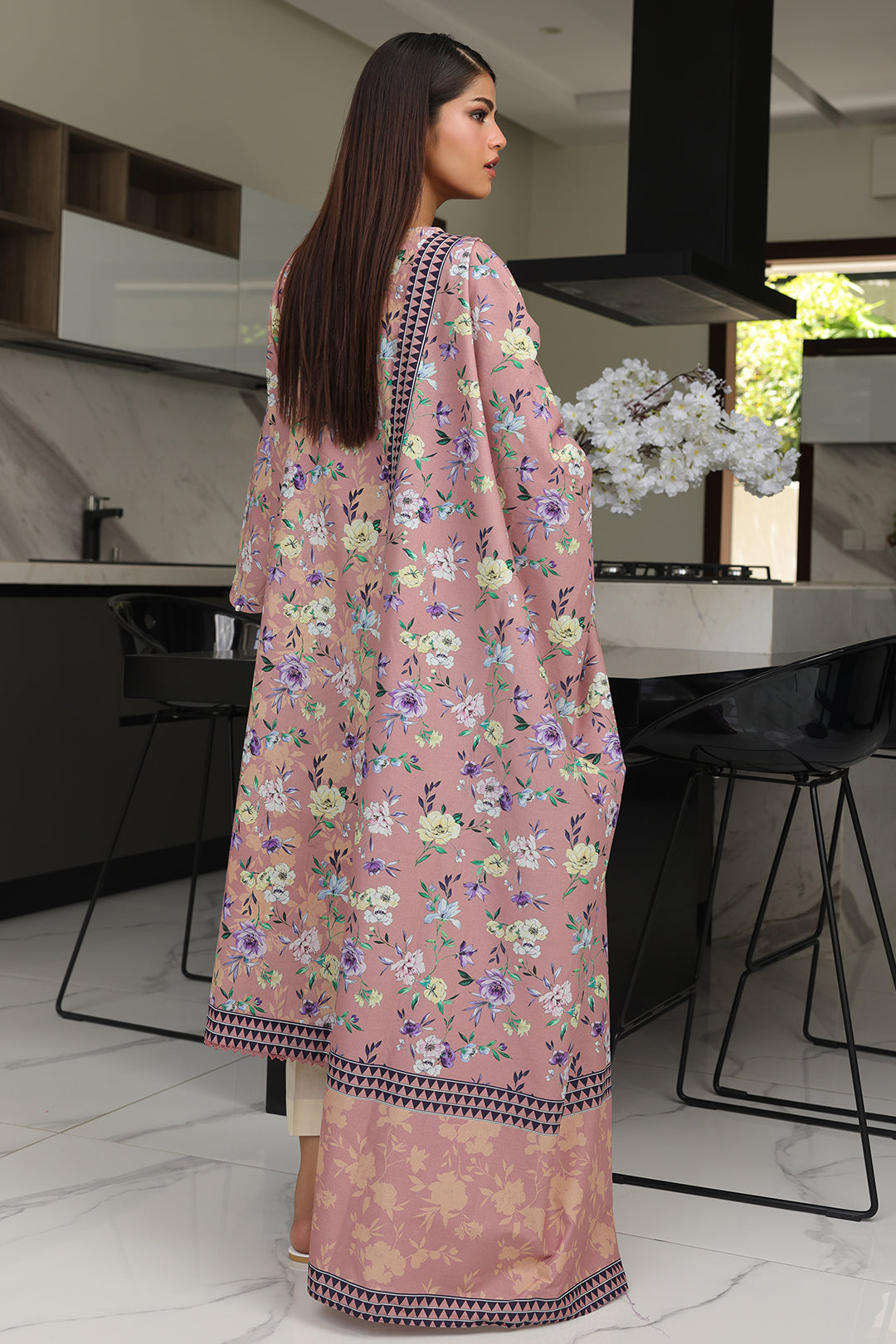 Zellbury | Unstitched 2 Piece Cambric | Shirt Dupatta - 0007 - Libasekhas