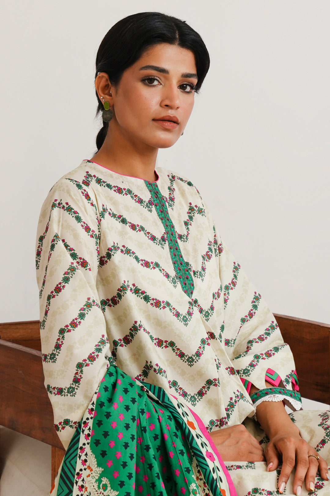 Zellbury | Unstitched 2 Piece Cambric | Shirt Dupatta - 0009 - Libasekhas
