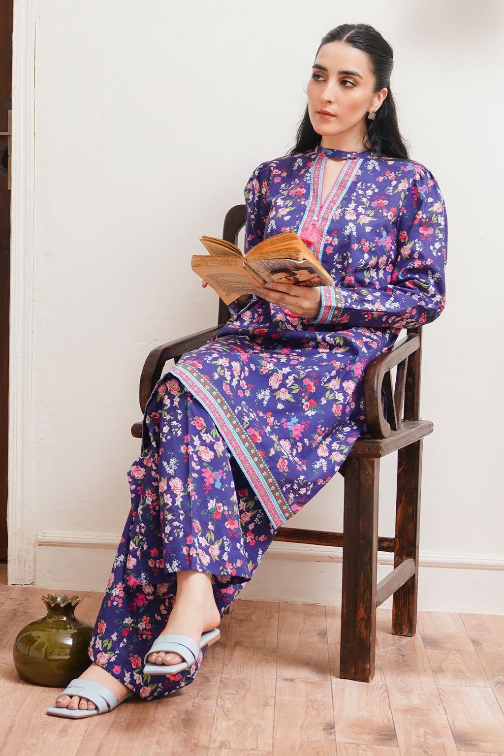 Zellbury | Unstitched 2 Piece Cambric | Shirt Shalwar - 0012 - Libasekhas