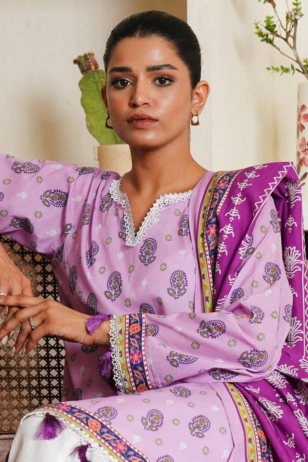 Zellbury | Unstitched 2 Piece Cambric | Shirt Dupatta - 0094 - Libasekhas