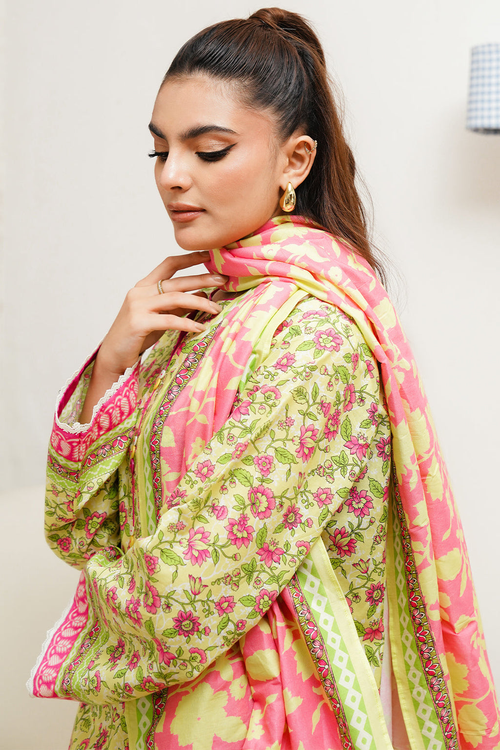 Zellbury | Unstitched 2 Piece Cambric | Shirt Dupatta - 0095 - Libasekhas