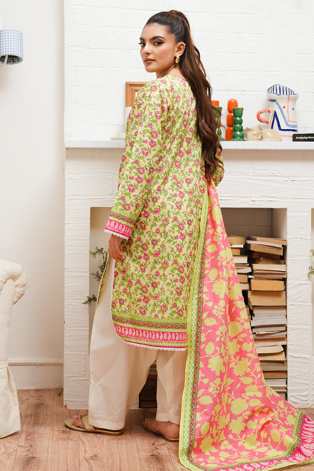 Zellbury | Unstitched 2 Piece Cambric | Shirt Dupatta - 0095 - Libasekhas