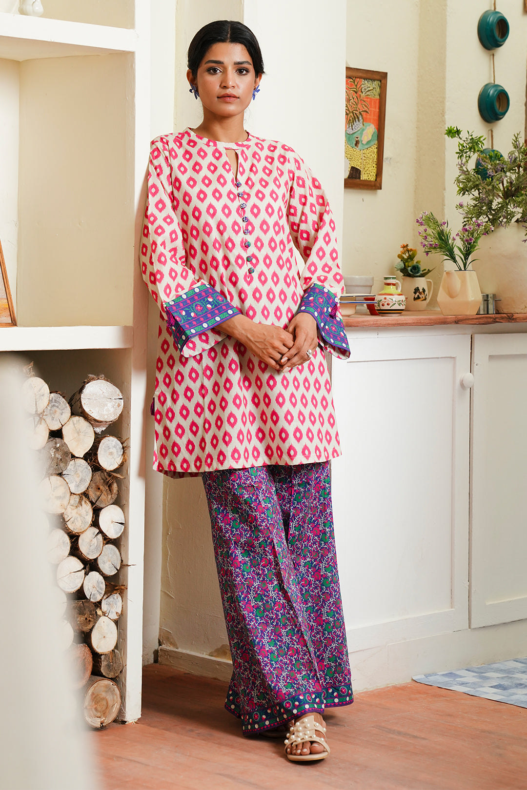Zellbury | Unstitched 2 Piece Cambric | Shirt Shalwar - 0098 - Libasekhas