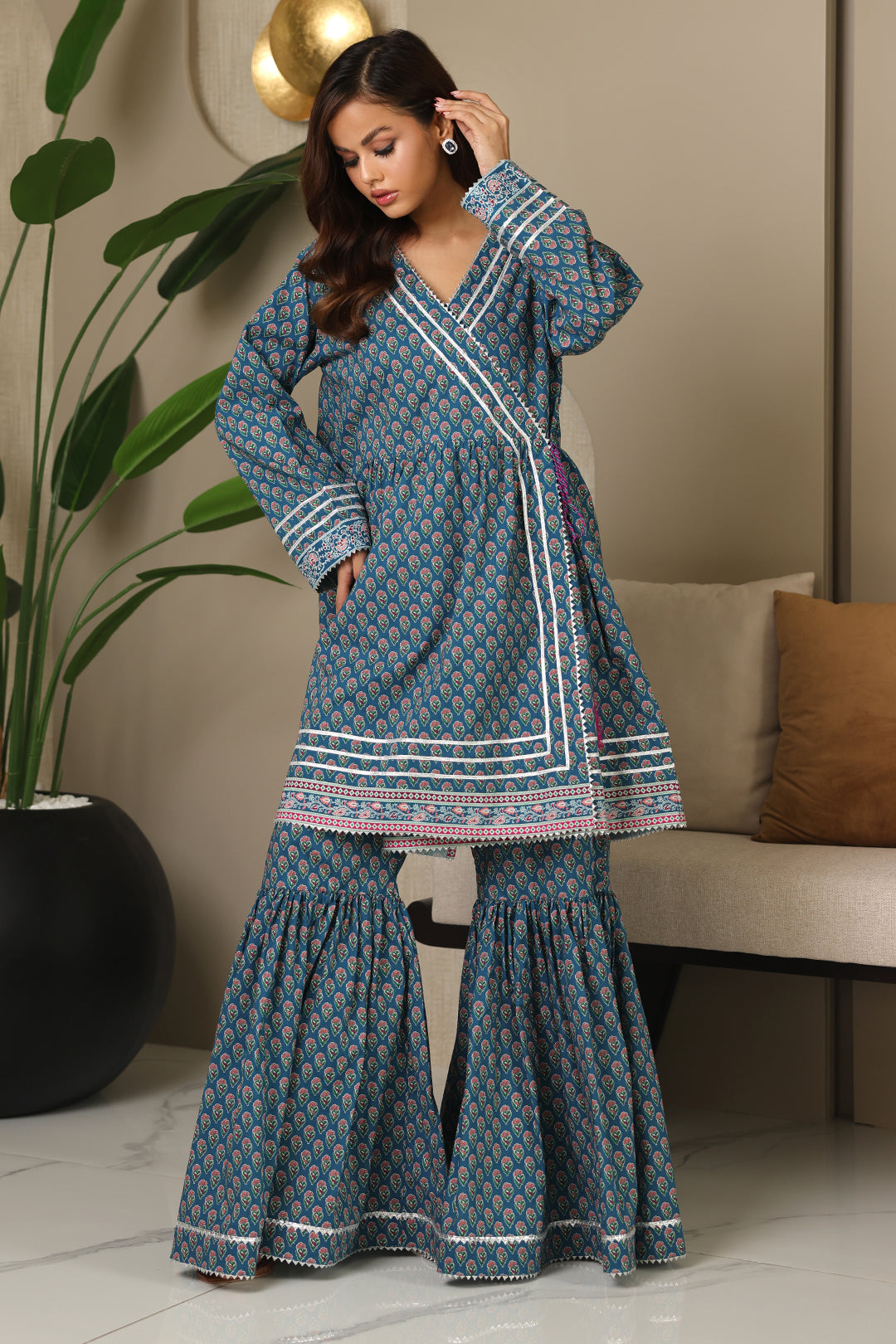 Zellbury | Unstitched 2 Piece Cambric | Shirt Shalwar - 0100 - Libasekhas