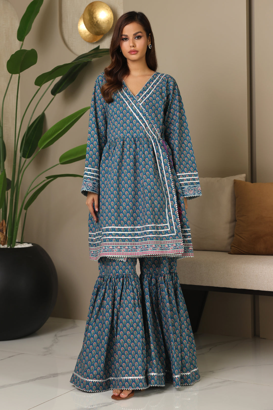 Zellbury | Unstitched 2 Piece Cambric | Shirt Shalwar - 0100 - Libasekhas