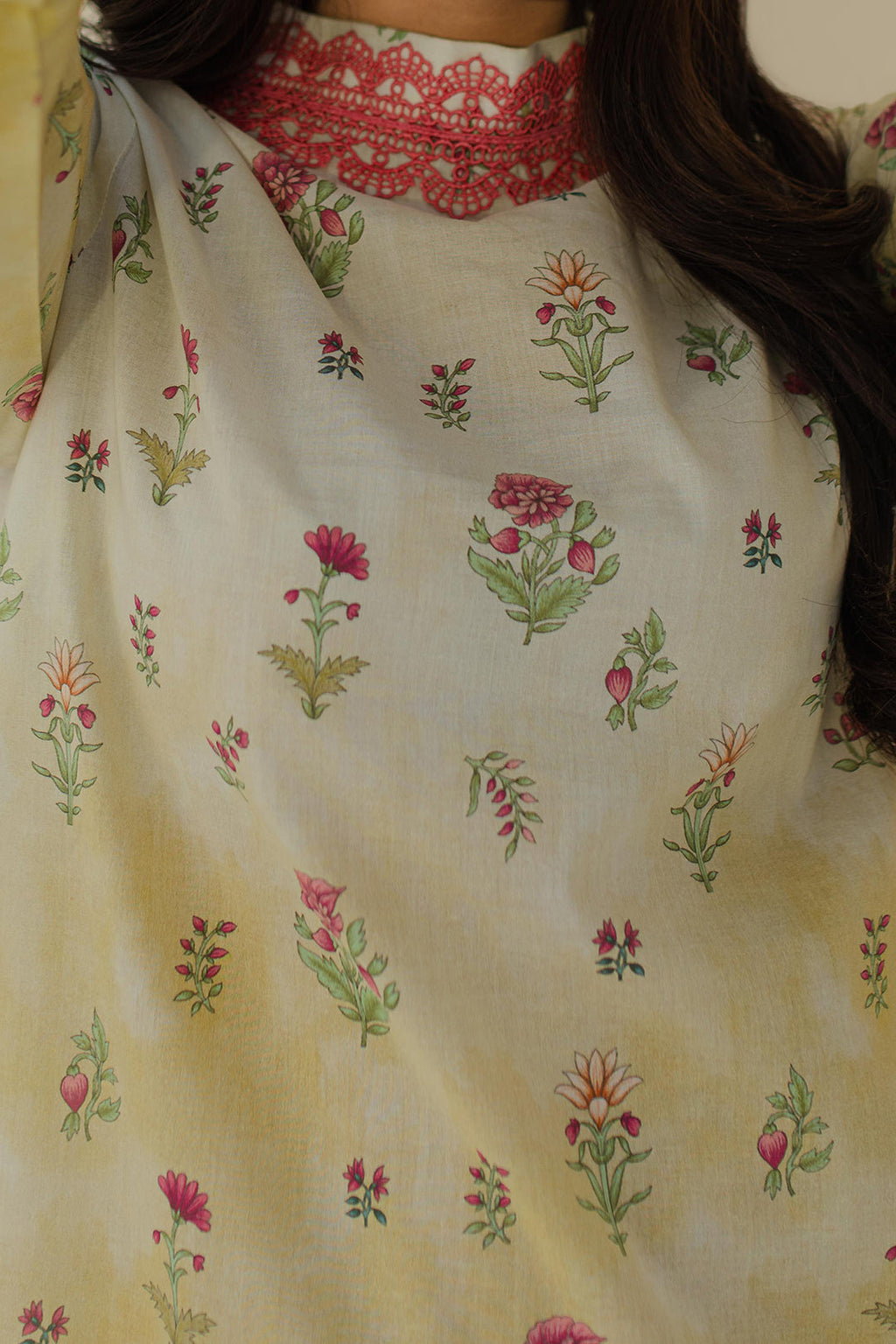 Zellbury | Unstitched 2 Piece Cambric | Shirt Shalwar - 0101 - Libasekhas