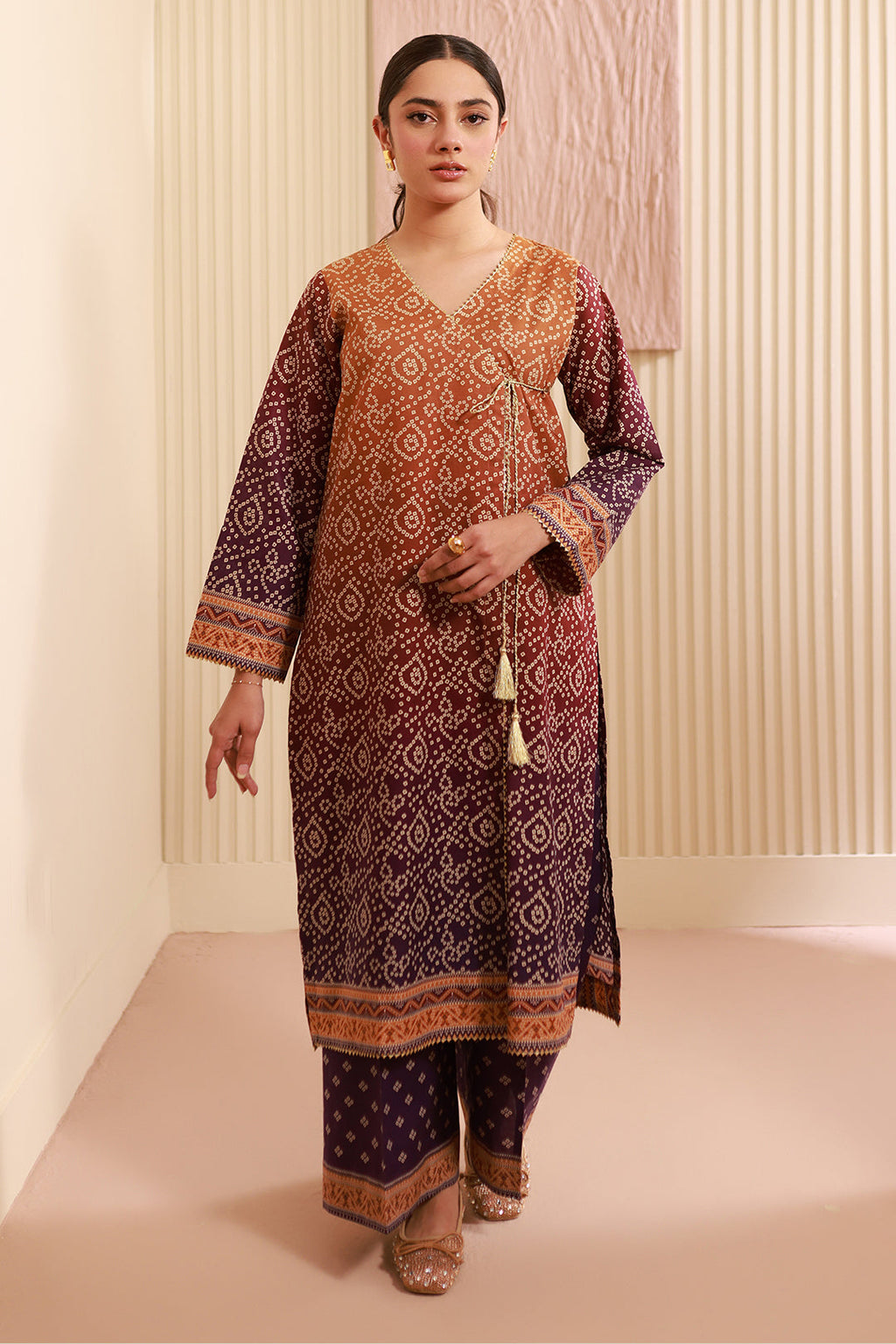 Zellbury | Unstitched 2 Piece Cambric | Shirt Shalwar - 0607 - Libasekhas