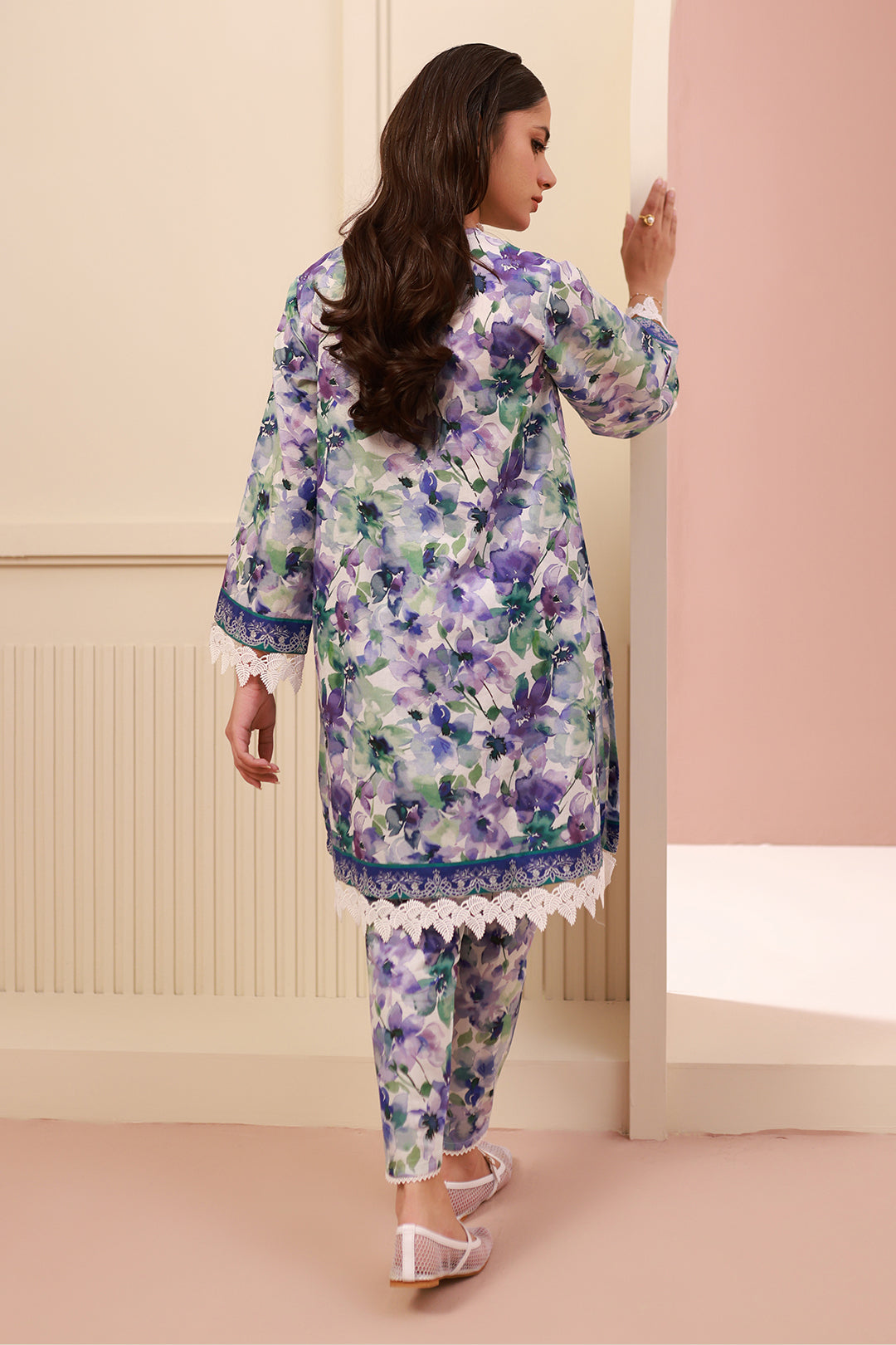 Zellbury | Unstitched 2 Piece Cambric | Shirt Shalwar - 0613 - Libasekhas