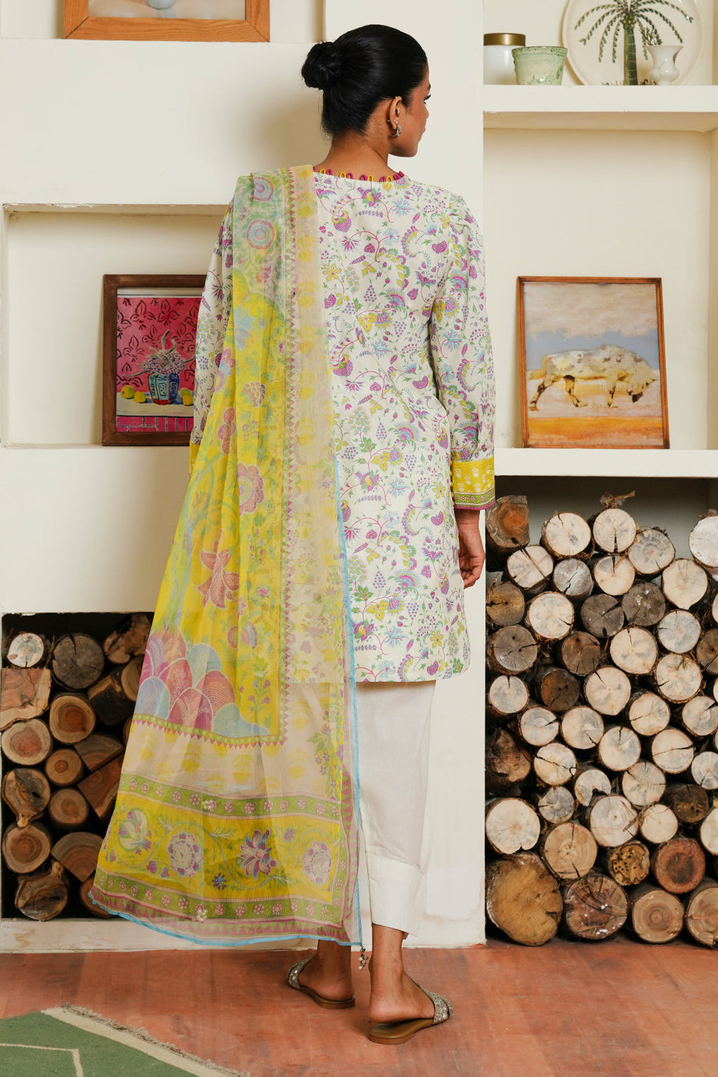 Zellbury | Unstitched 3 Piece Cambric | Shirt Shalwar Dupatta - 0032 - Libasekhas