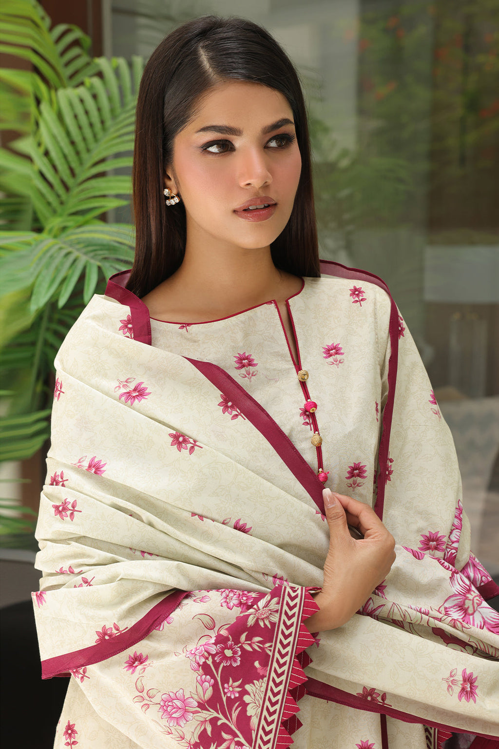 Zellbury | Unstitched 3 Piece Cambric | Shirt Shalwar Dupatta - 0040 - Libasekhas