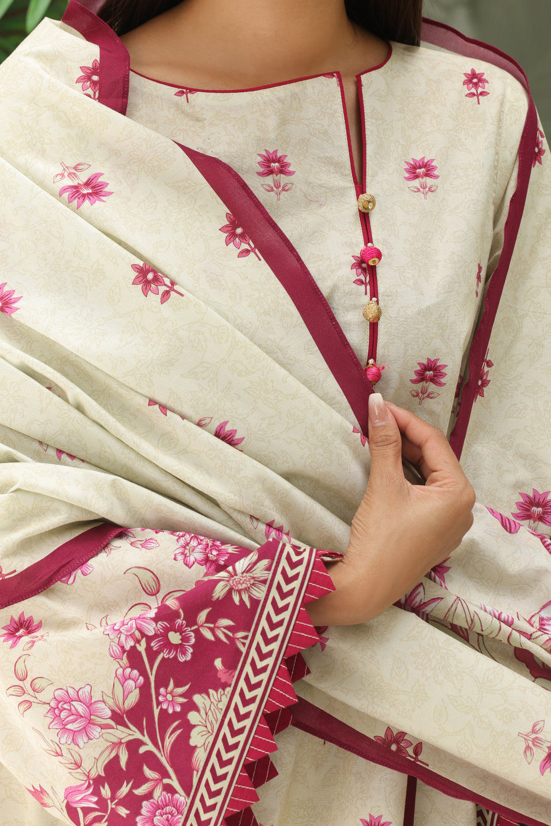 Zellbury | Unstitched 3 Piece Cambric | Shirt Shalwar Dupatta - 0040 - Libasekhas