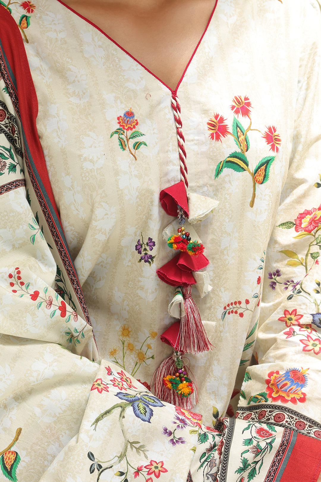 Zellbury | Unstitched 3 Piece Cambric | Shirt Shalwar Dupatta - 0044 - Libasekhas