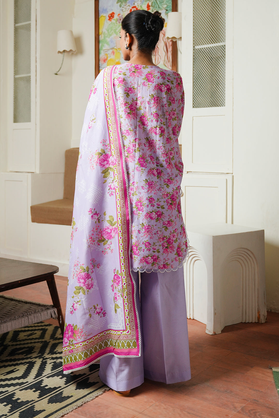 Zellbury | Unstitched 3 Piece Cambric | Shirt Shalwar Dupatta - 0047 - Libasekhas
