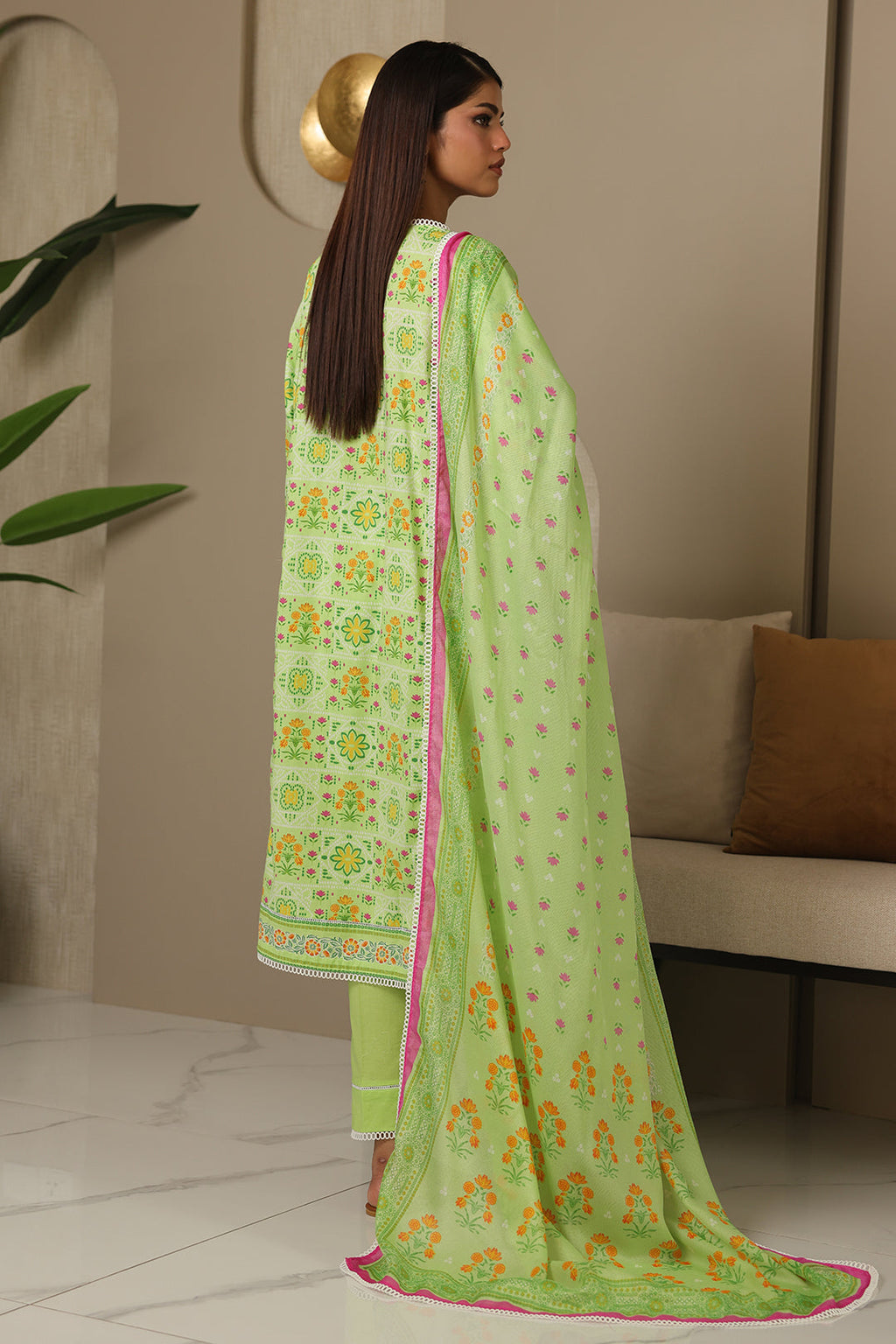 Zellbury | Unstitched 3 Piece Cambric | Shirt Shalwar Dupatta - 0115 - Libasekhas