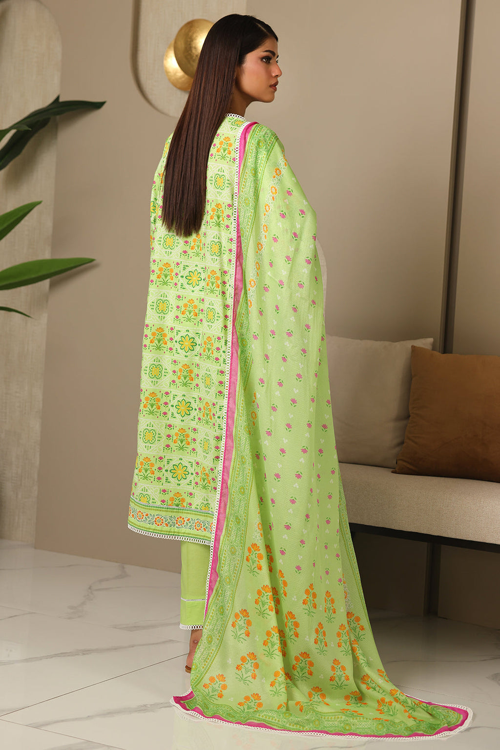 Zellbury | Unstitched 3 Piece Cambric | Shirt Shalwar Dupatta - 0115 - Libasekhas
