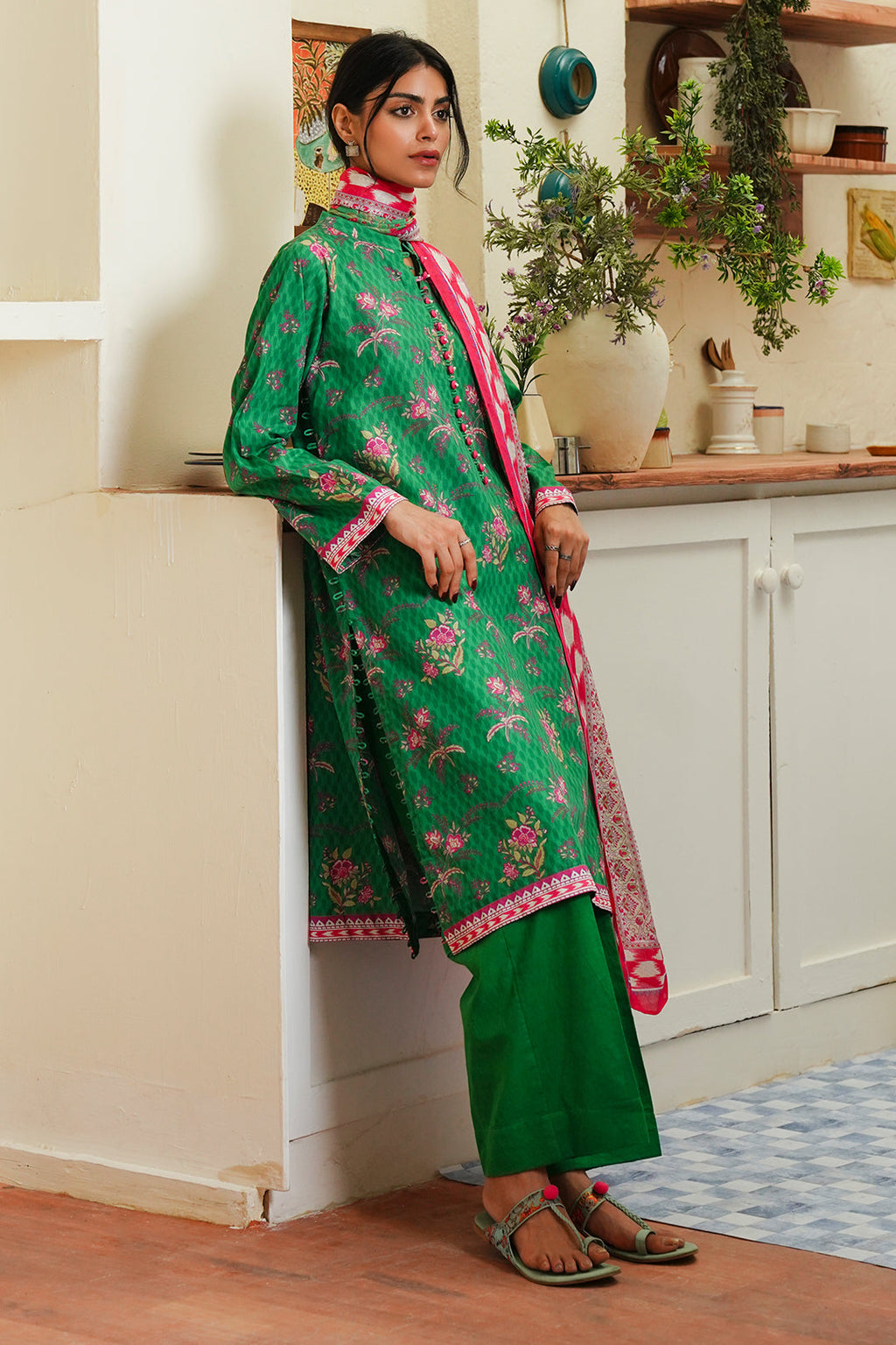 Zellbury | Unstitched 3 Piece Cambric | Shirt Shalwar Dupatta - 0118 - Libasekhas