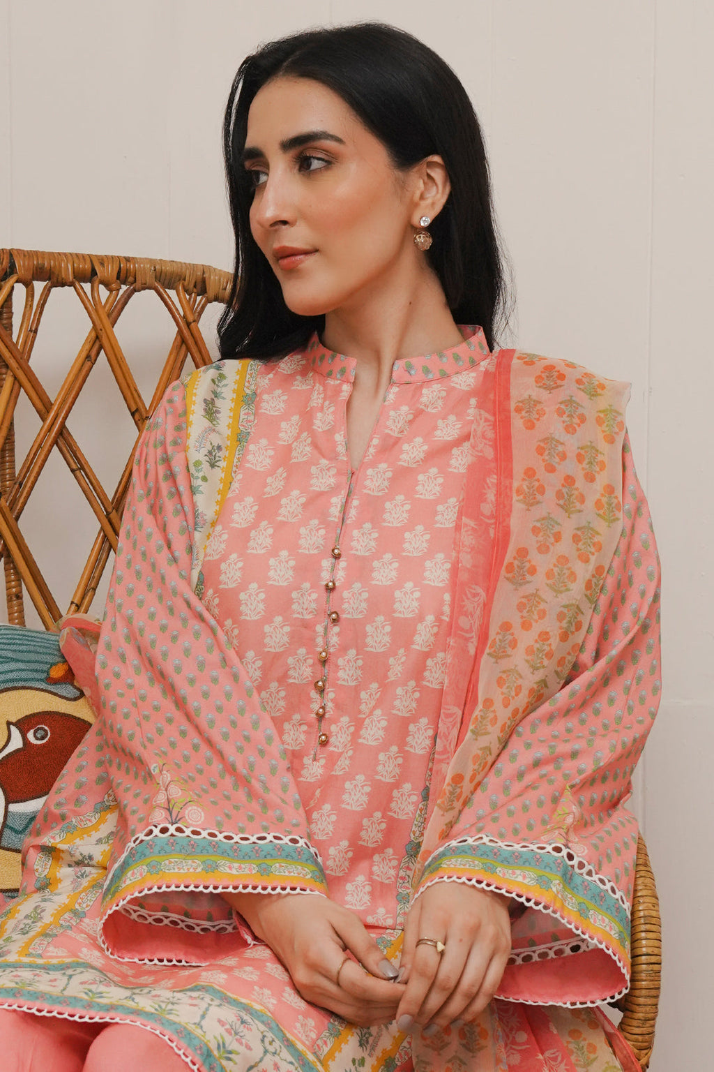 Zellbury | Unstitched 3 Piece Cambric | Shirt Shalwar Dupatta - 0119 - Libasekhas