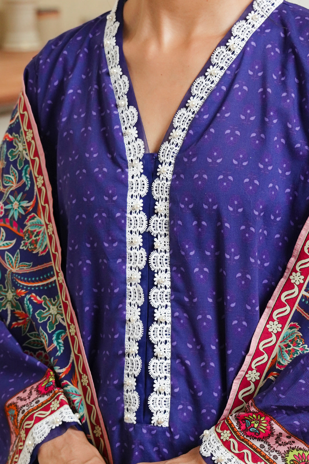 Zellbury | Unstitched 3 Piece Cambric | Shirt Shalwar Dupatta - 0121 - Libasekhas