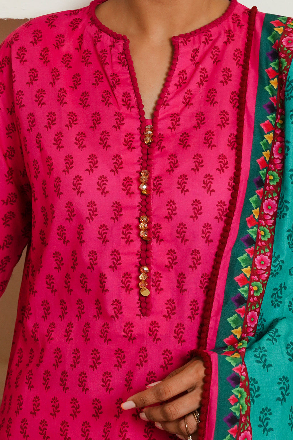 Zellbury | Unstitched 3 Piece Cambric | Shirt Shalwar Dupatta - 0123 - Libasekhas