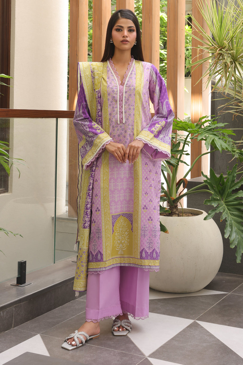 Zellbury | Unstitched 3 Piece Cambric | Shirt Shalwar Dupatta - 0125 - Libasekhas