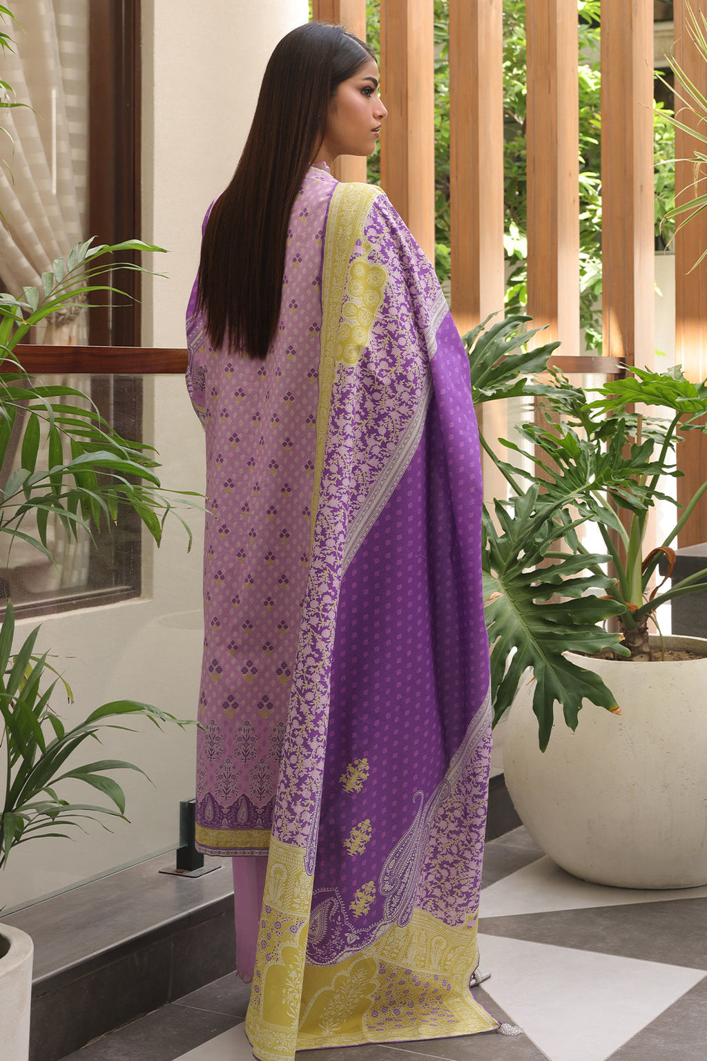 Zellbury | Unstitched 3 Piece Cambric | Shirt Shalwar Dupatta - 0125 - Libasekhas