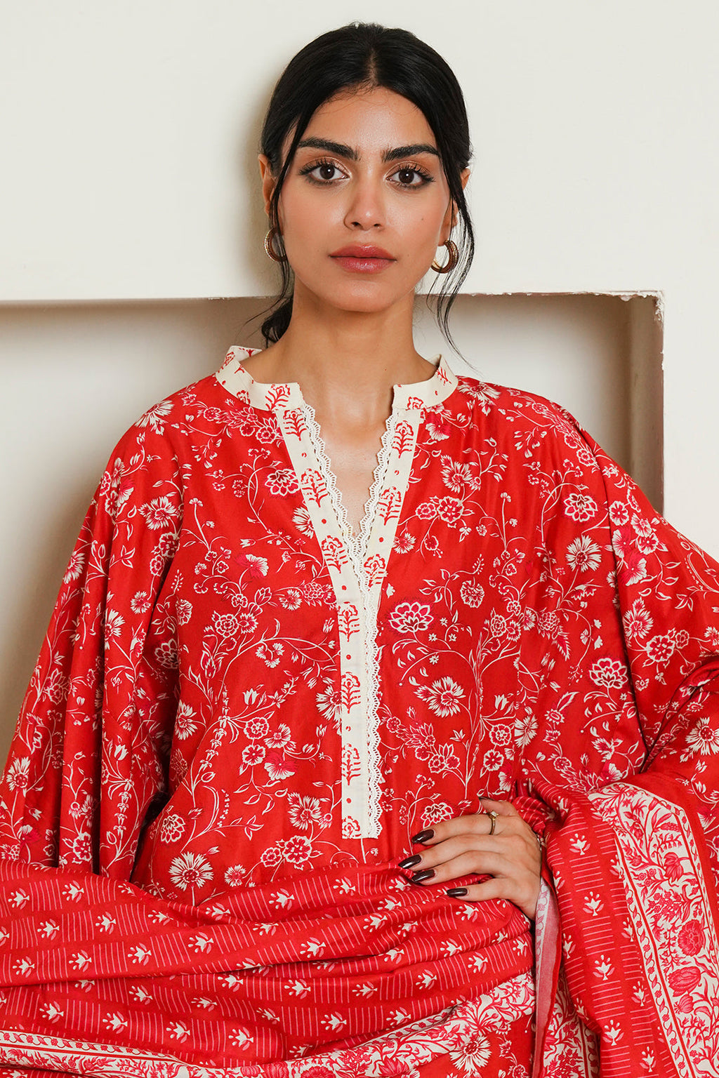 Zellbury | Unstitched 3 Piece Cambric | Shirt Shalwar Dupatta - 0139 - Libasekhas