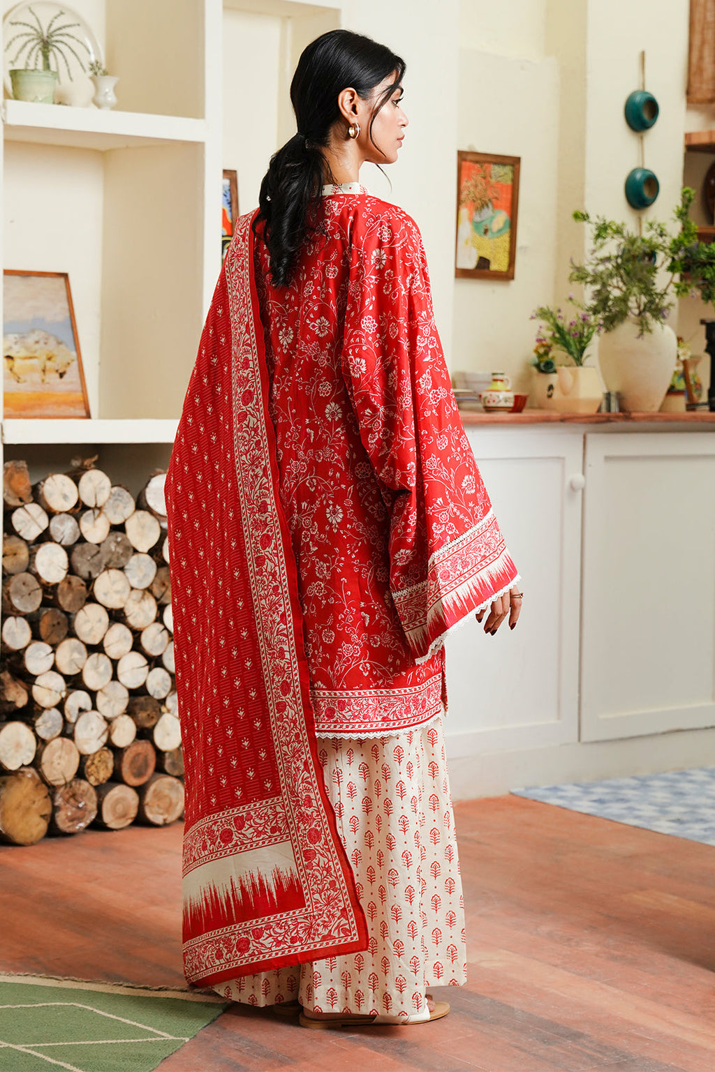 Zellbury | Unstitched 3 Piece Cambric | Shirt Shalwar Dupatta - 0139 - Libasekhas