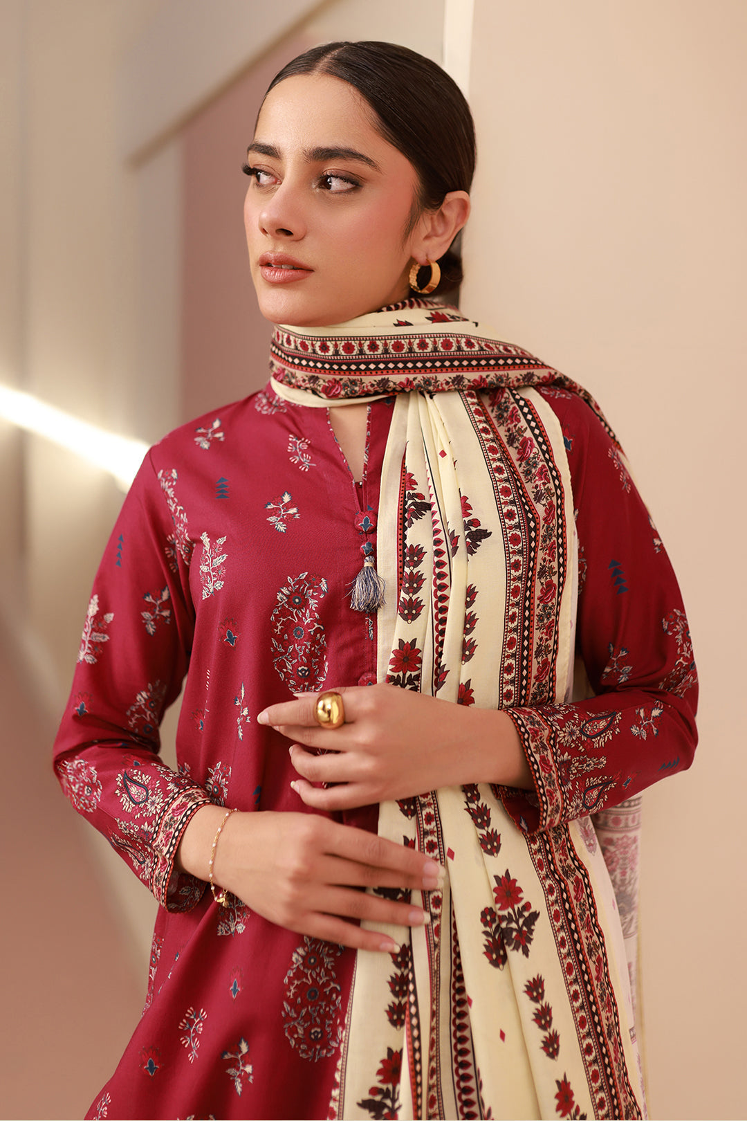Zellbury | Unstitched 3 Piece Cambric | Shirt Shalwar Dupatta - 0625 - Libasekhas
