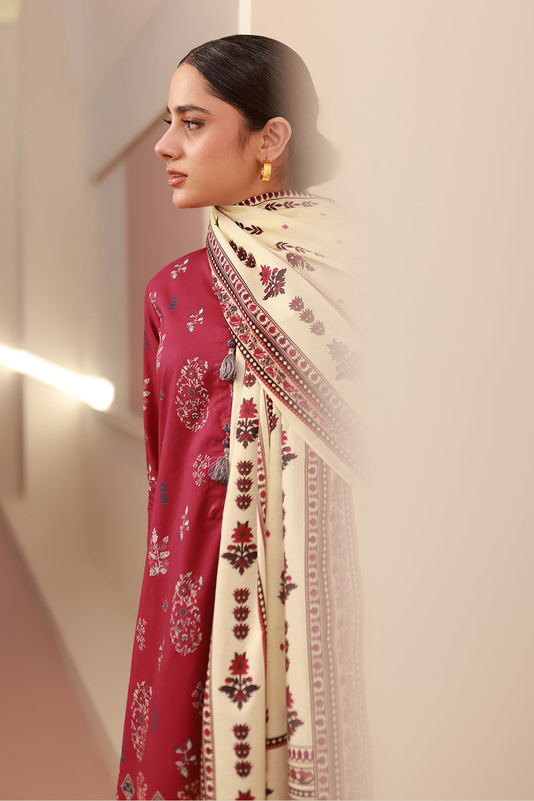 Zellbury | Unstitched 3 Piece Cambric | Shirt Shalwar Dupatta - 0625 - Libasekhas