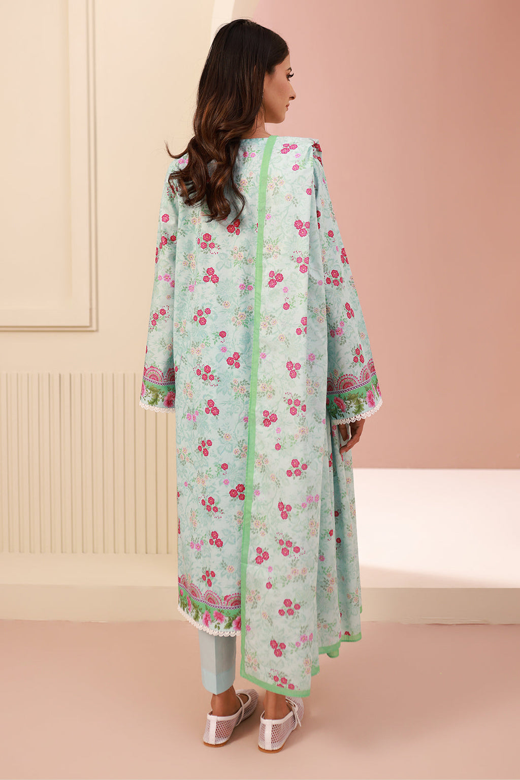 Zellbury | Unstitched 3 Piece Cambric | Shirt Shalwar Dupatta - 0629 - Libasekhas