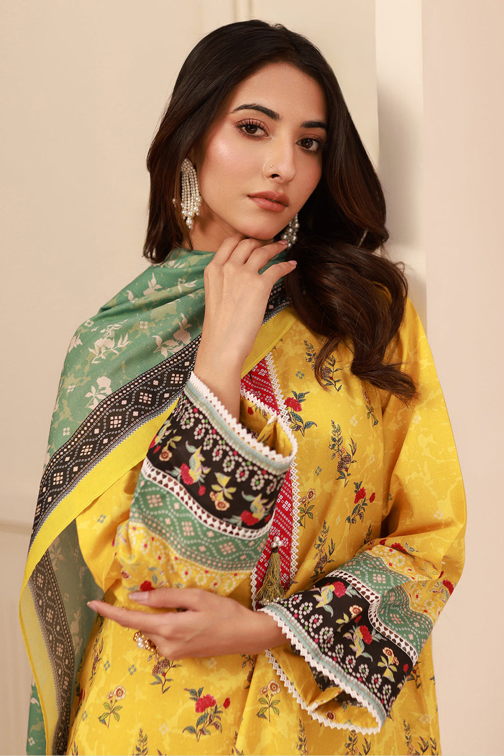 Zellbury | Unstitched 3 Piece Cambric | Shirt Shalwar Dupatta - 0631 - Libasekhas