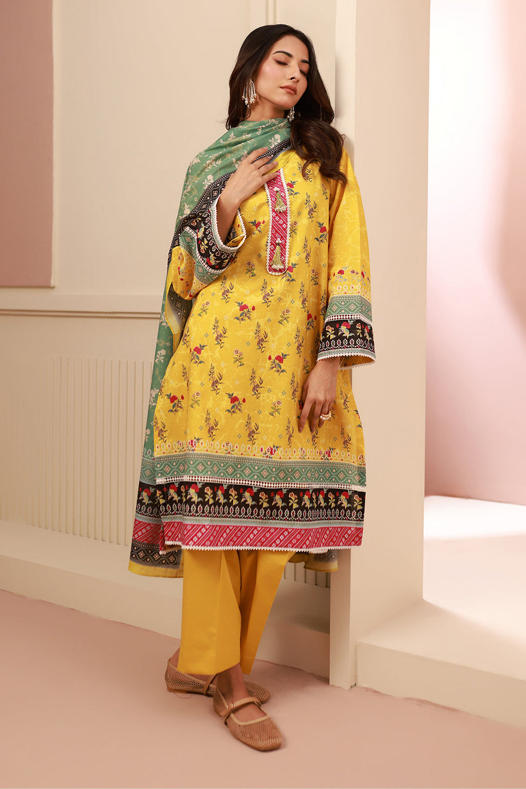 Zellbury | Unstitched 3 Piece Cambric | Shirt Shalwar Dupatta - 0631 - Libasekhas