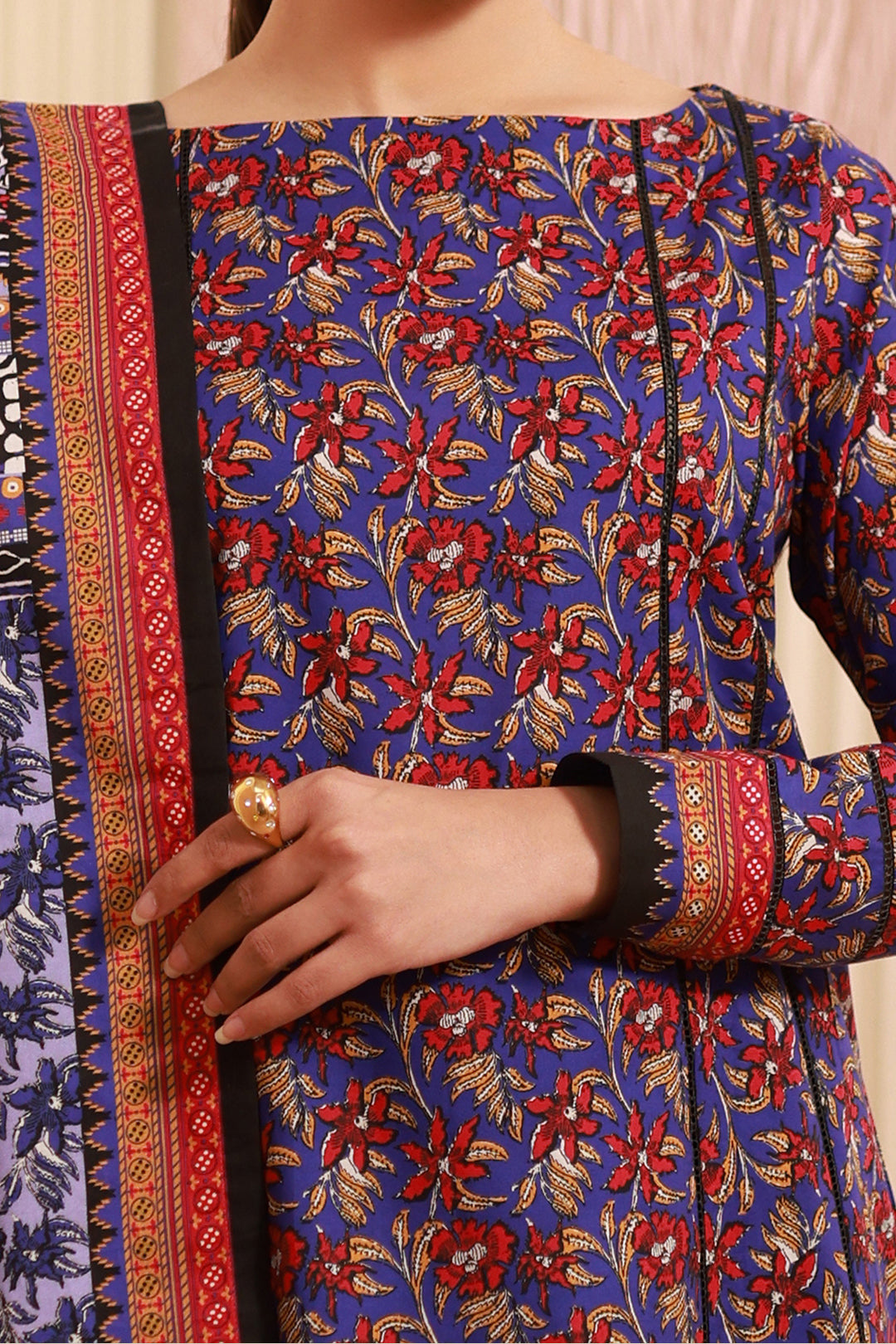 Zellbury | Unstitched 3 Piece Cambric | Shirt Shalwar Dupatta - 0632 - Libasekhas