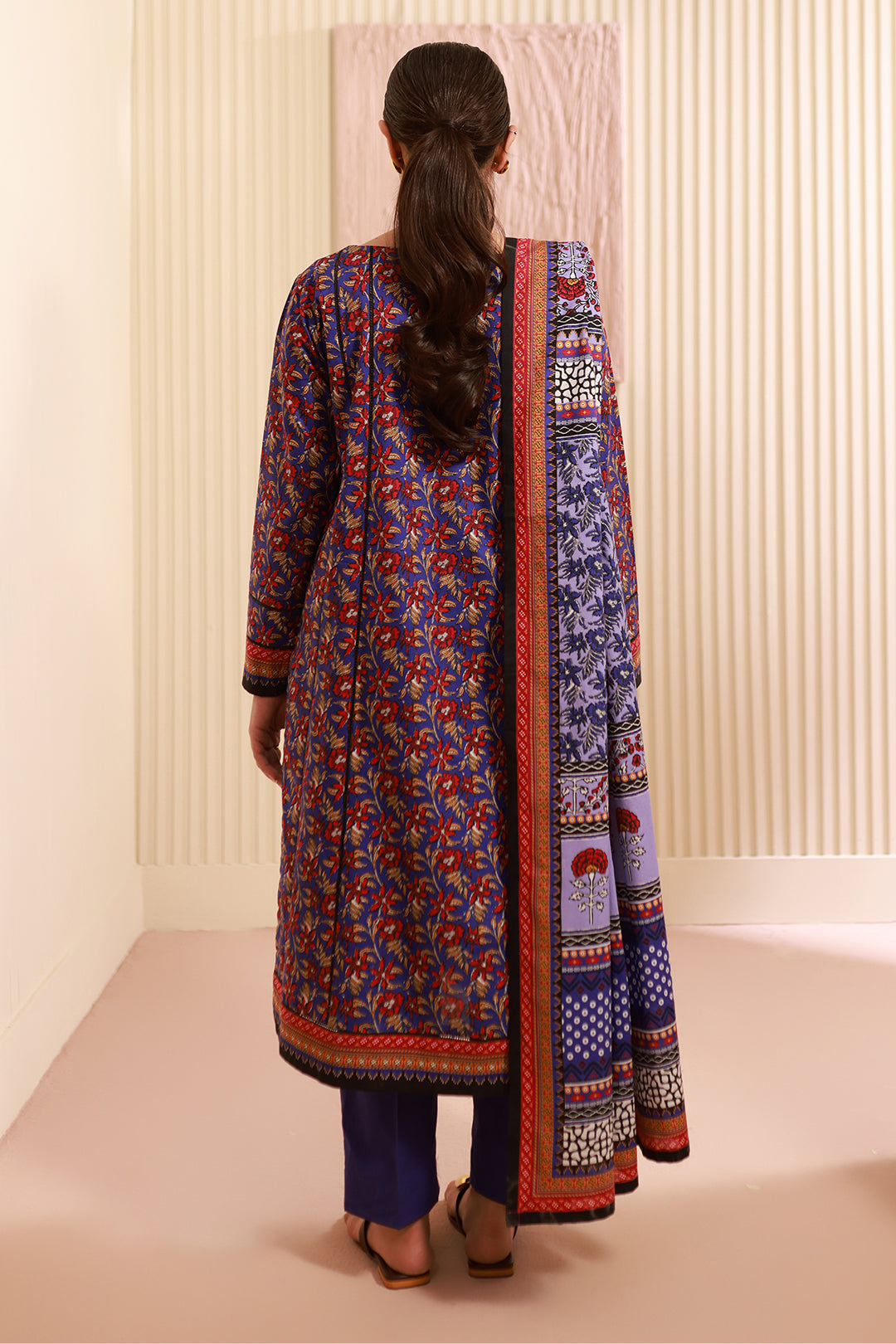 Zellbury | Unstitched 3 Piece Cambric | Shirt Shalwar Dupatta - 0632 - Libasekhas