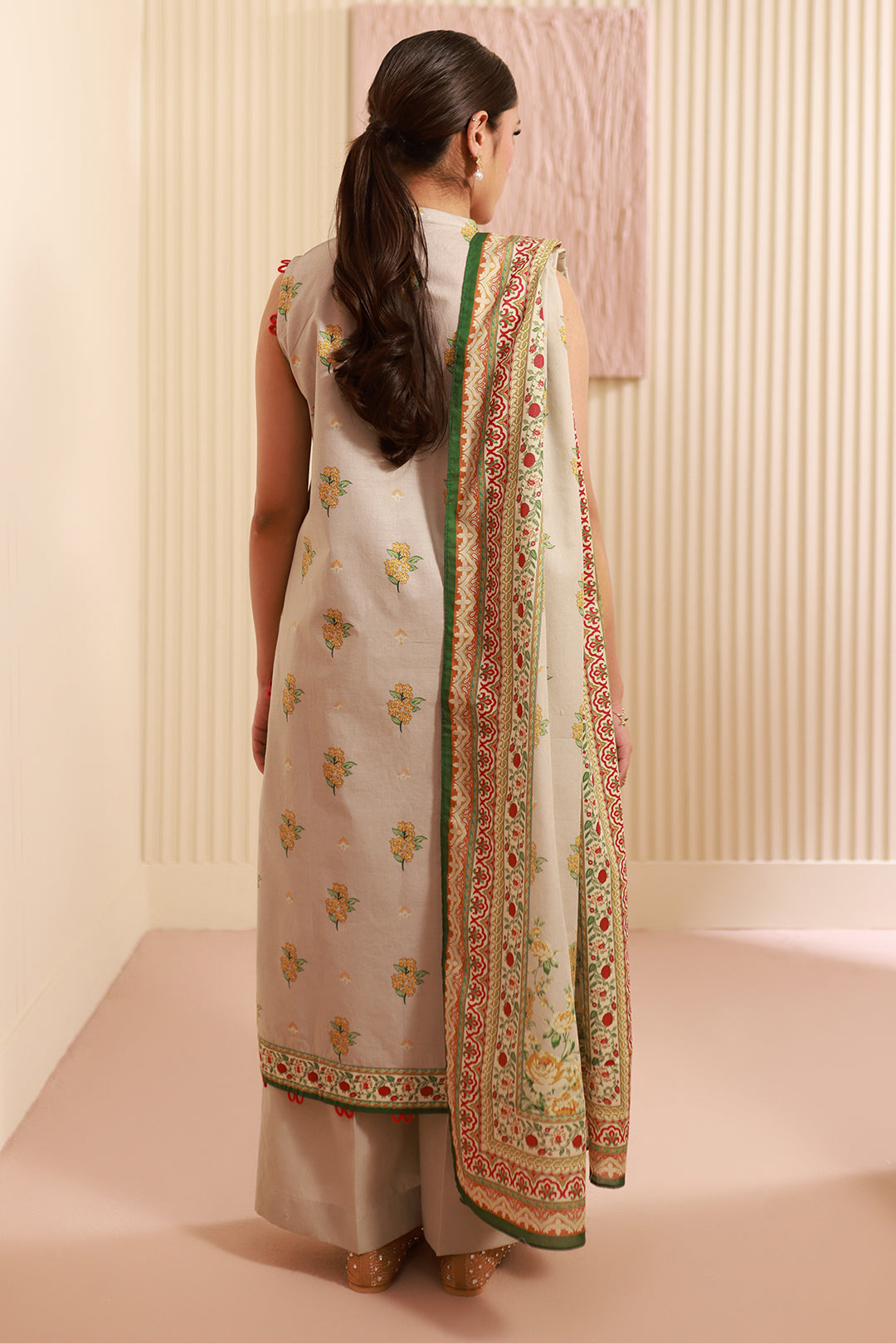 Zellbury | Unstitched 3 Piece Cambric | Shirt Shalwar Dupatta - 0633 - Libasekhas