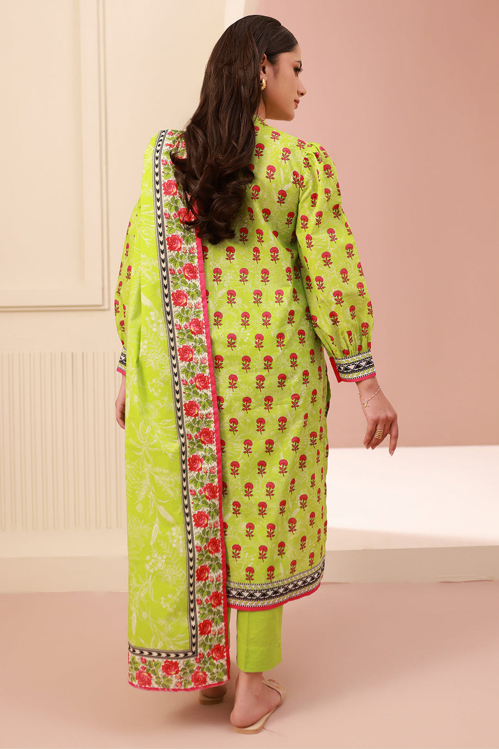Zellbury | Unstitched 3 Piece Cambric | Shirt Shalwar Dupatta - 0634 - Libasekhas