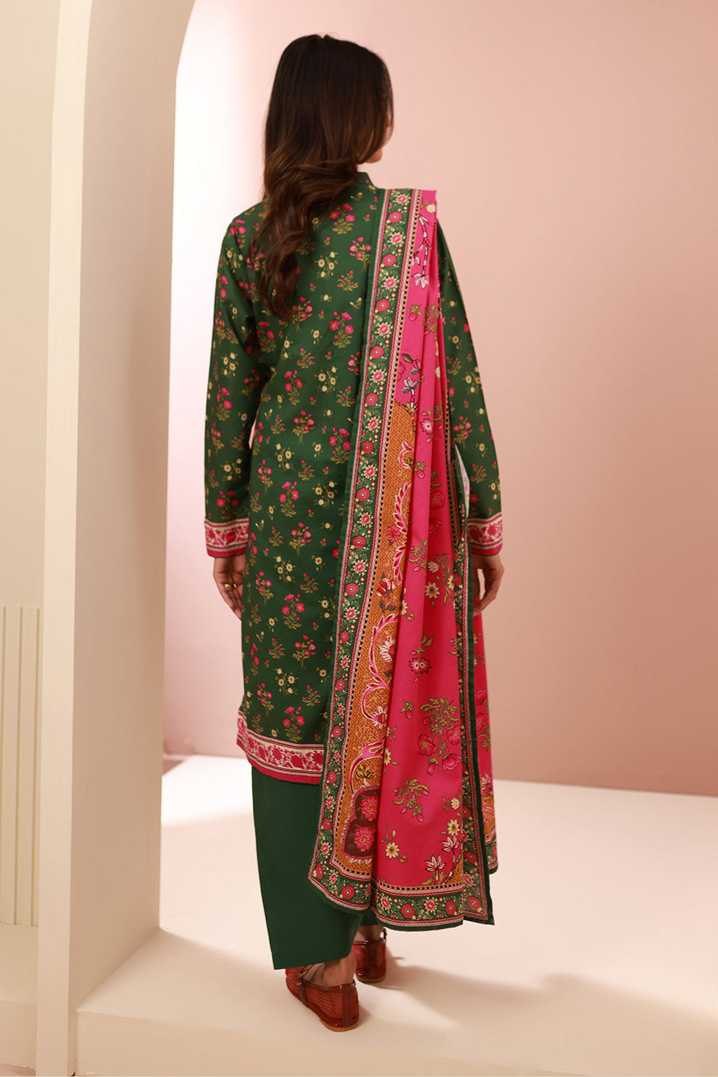 Zellbury | Unstitched 3 Piece Cambric | Shirt Shalwar Dupatta - 0662 - Libasekhas