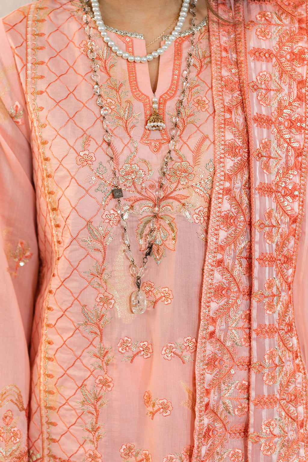 Zellbury | Unstitched 3 Piece Lawn | Embroidered Shirt Shalwar Dupatta - 0324 - Libasekhas